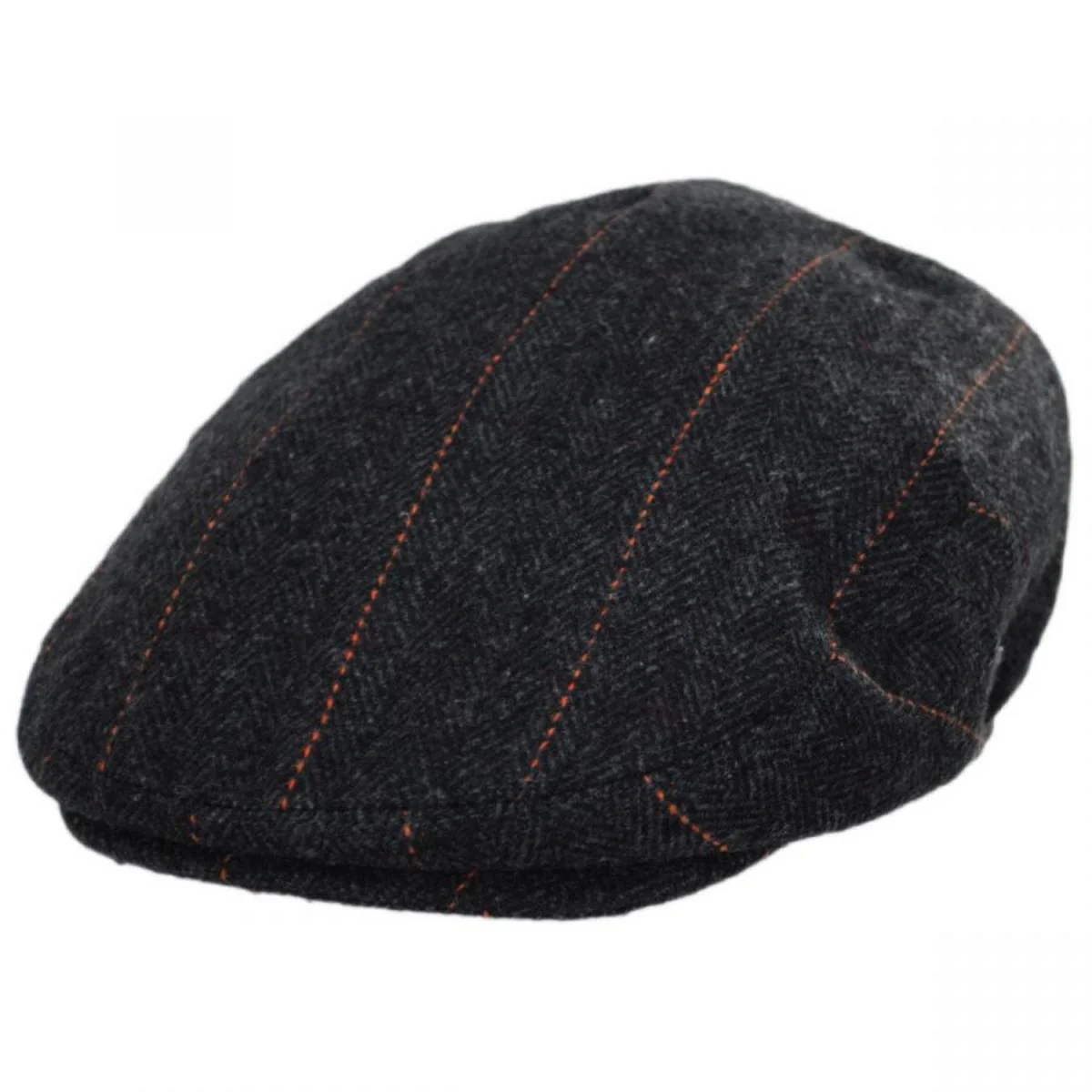 Negroni Herringbone Plaid Wool Blend Ivy Cap