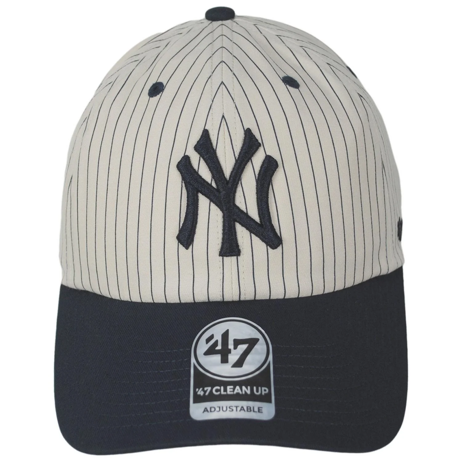 New York Yankees MLB Clean Up Strapback Baseball Cap Dad Hat - Image 10