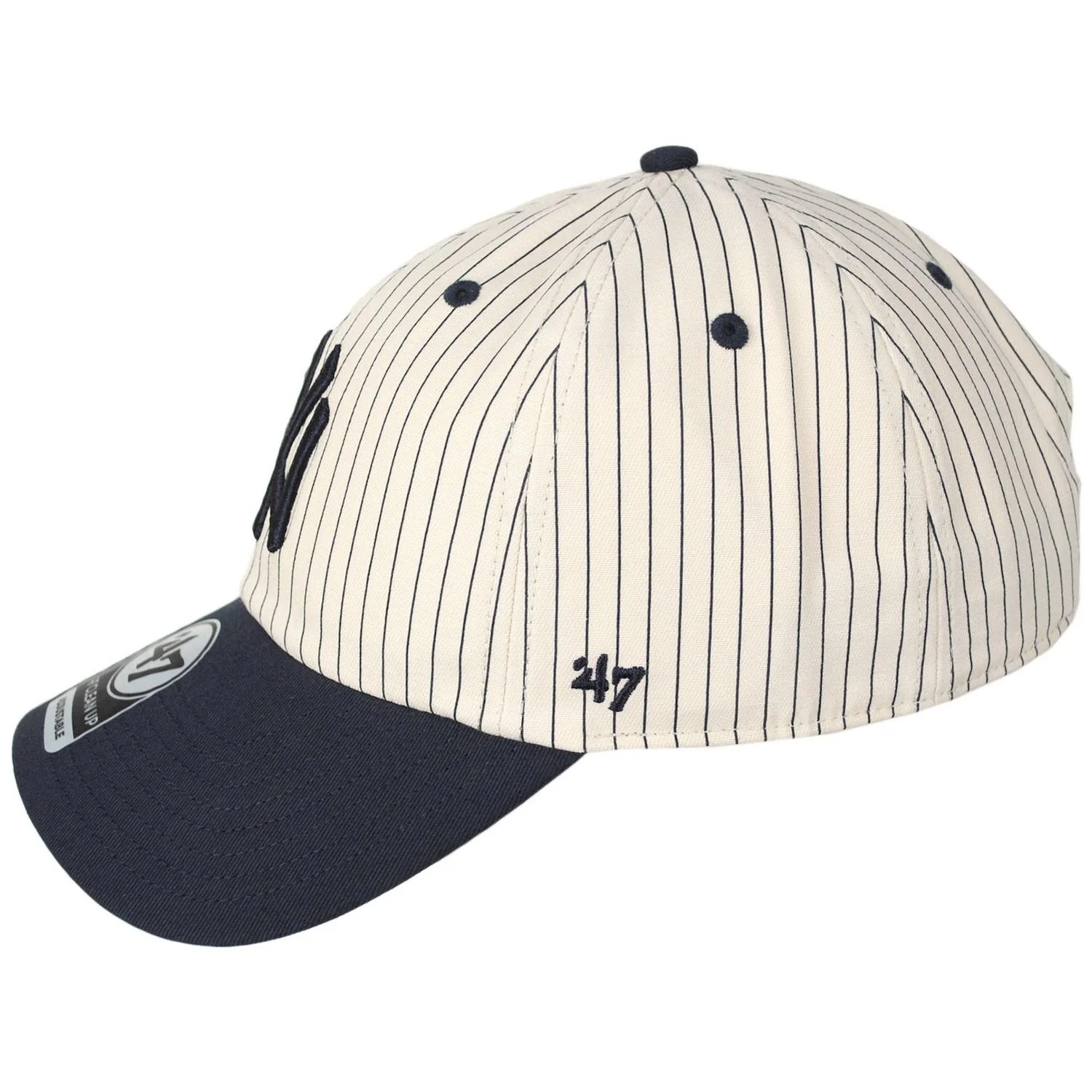 New York Yankees MLB Clean Up Strapback Baseball Cap Dad Hat - Image 11
