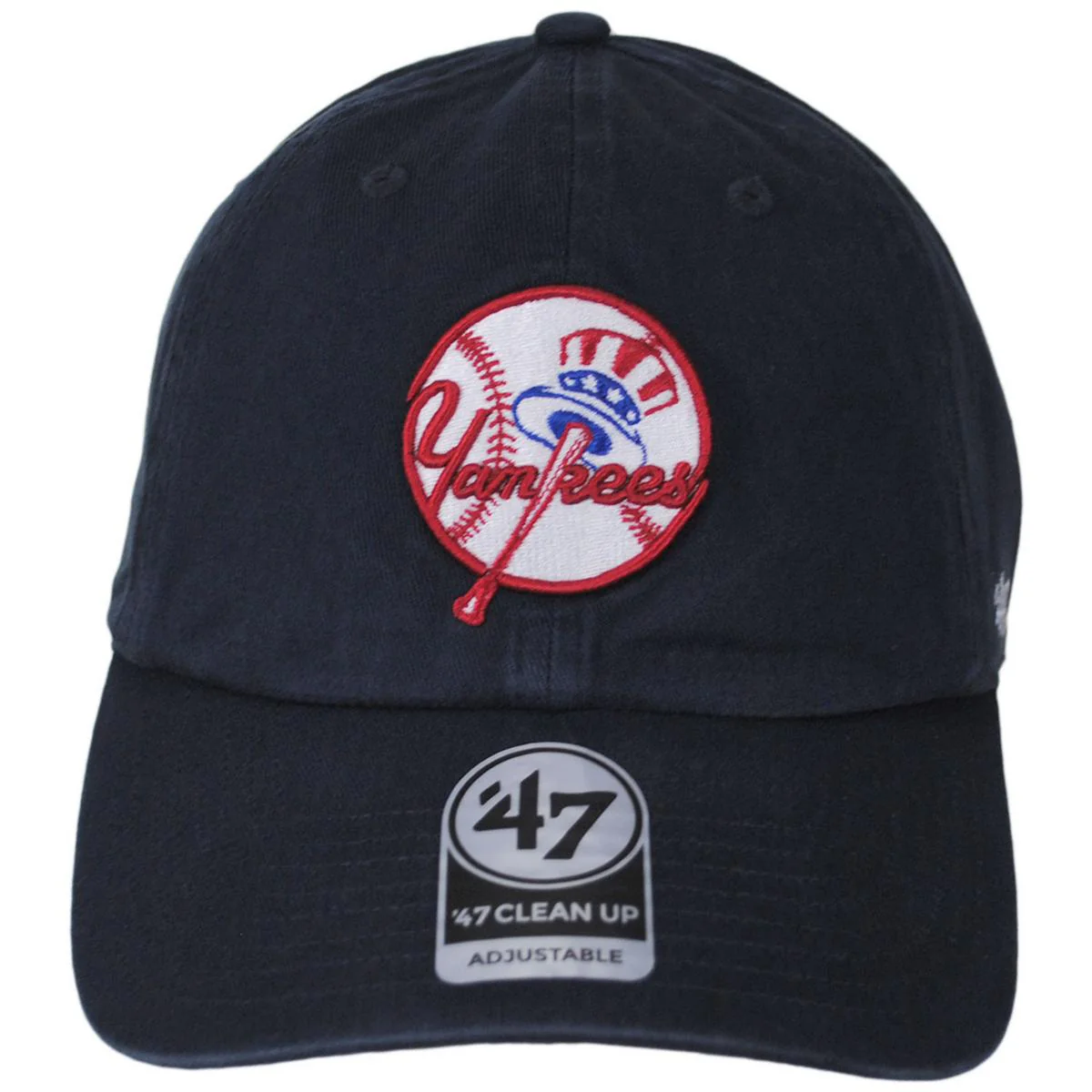 New York Yankees MLB Clean Up Strapback Baseball Cap Dad Hat - Image 6