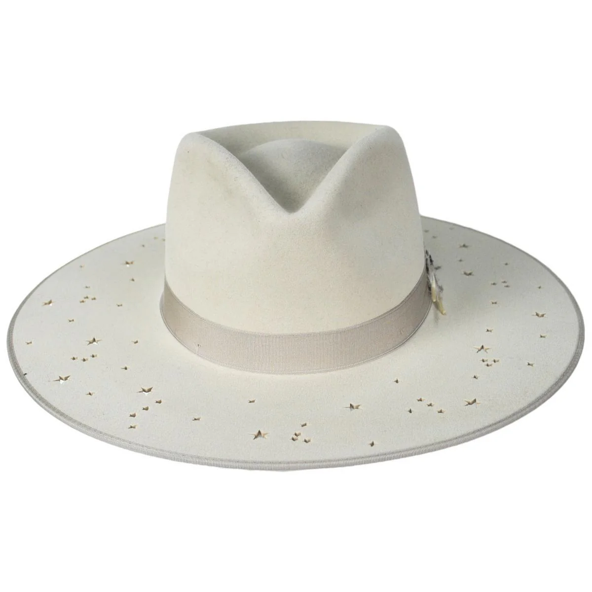 Night Sky S Wide Brim Wool Felt Fedora Hat - Image 7