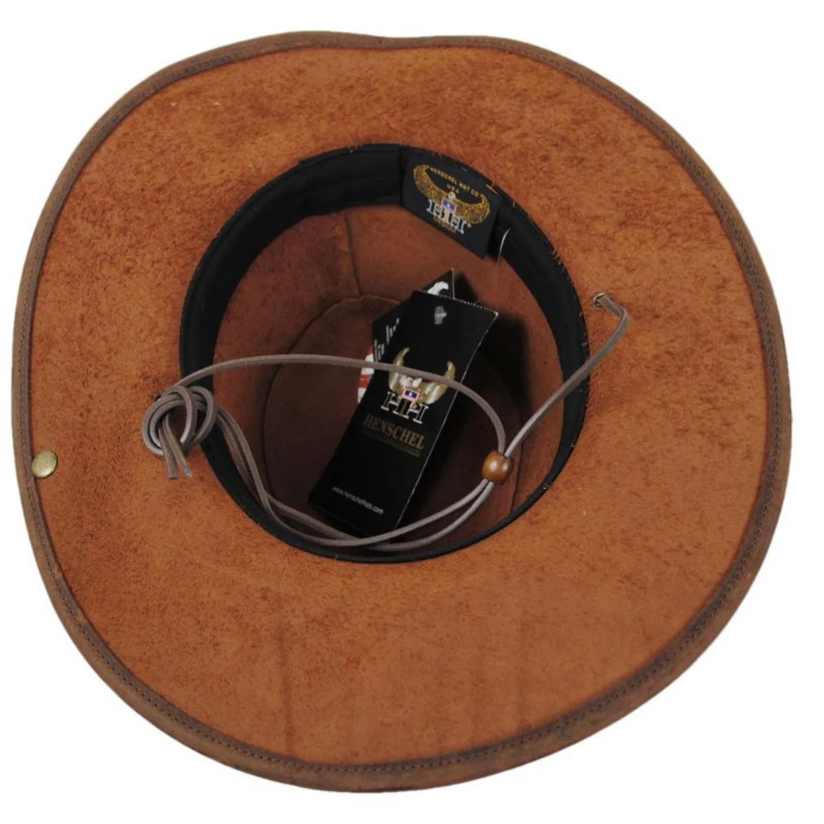 Oiled Leather Aussie Fedora Hat - Image 9