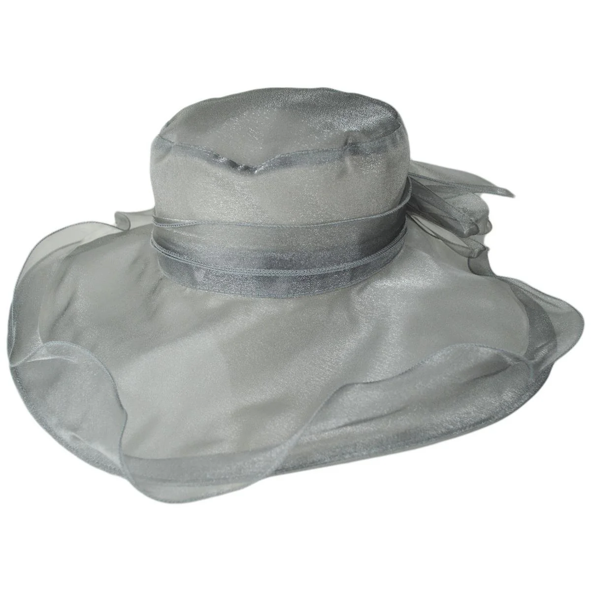 Organza Pearl Boater Dress Hat