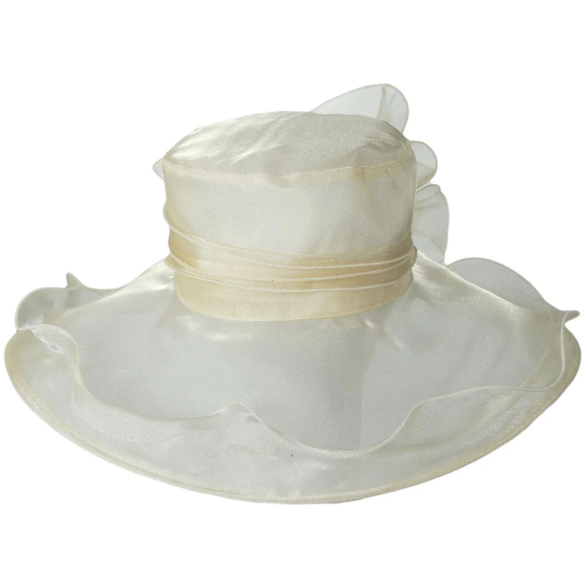Organza Pearl Boater Dress Hat - Image 10
