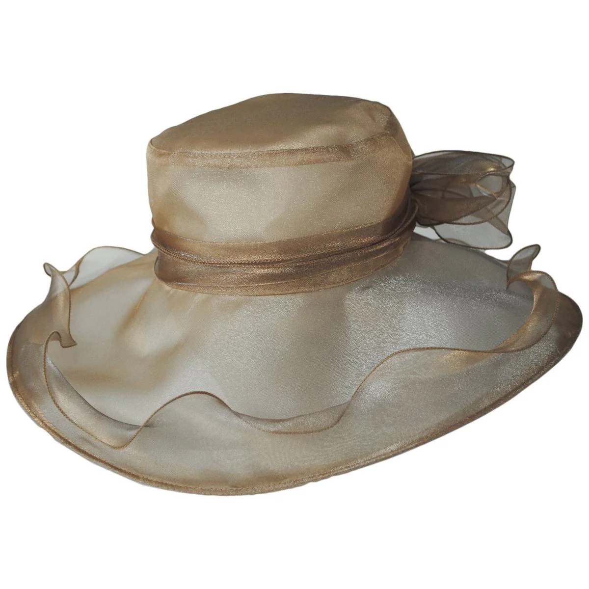 Organza Pearl Boater Dress Hat - Image 13