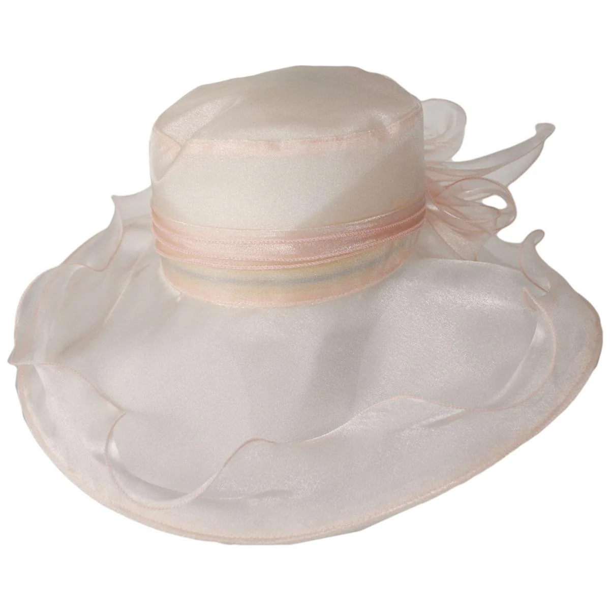Organza Pearl Boater Dress Hat - Image 17