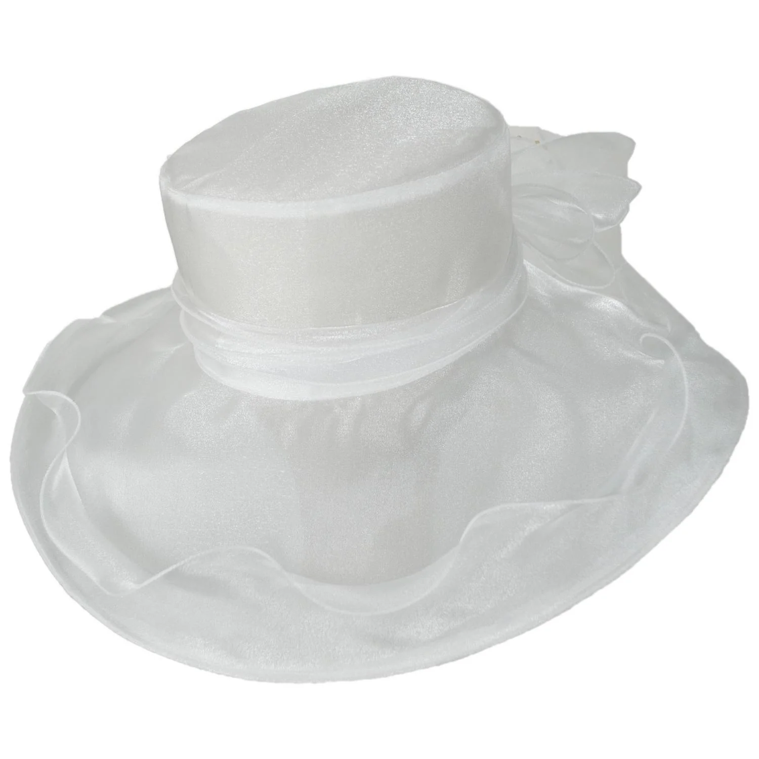 Organza Pearl Boater Dress Hat - Image 21