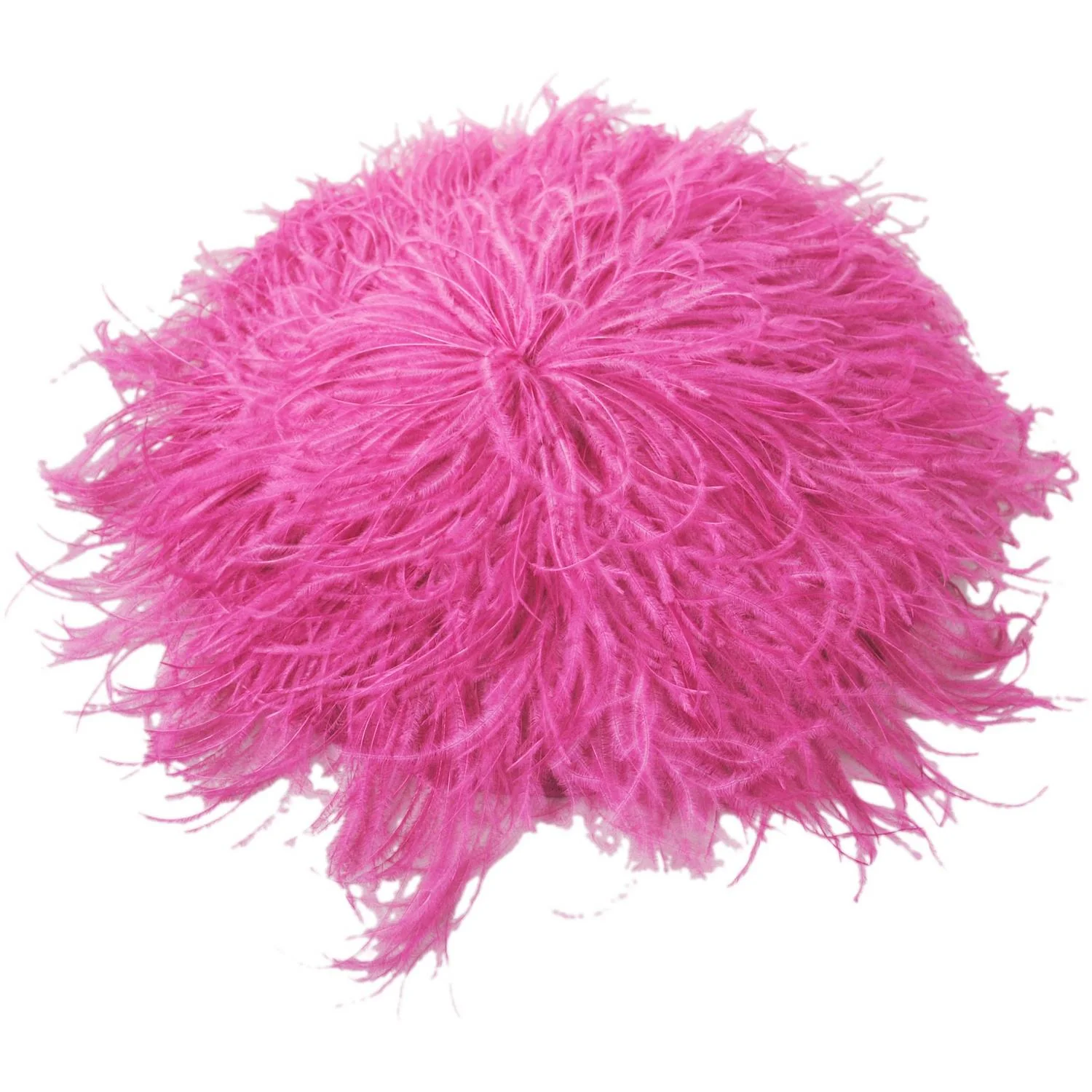 Ostrich Feathers & Sinamay Straw Fascinator Hat - Image 3