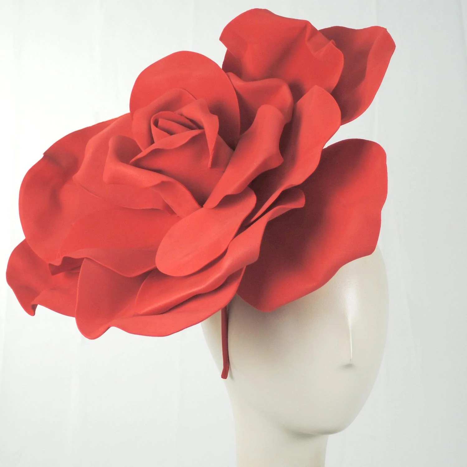 Oversized Rose Fascinator Hat - Image 2