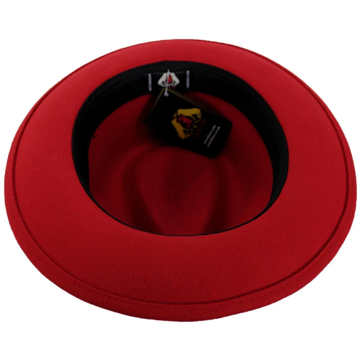 Pachuco Crushable Wool Felt Fedora Hat - Red - Image 7