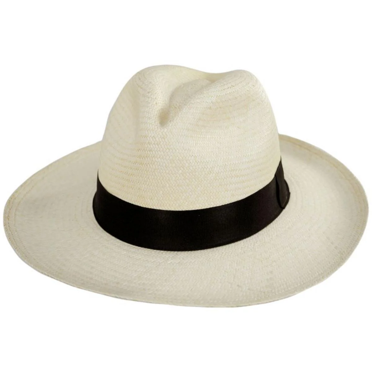 Panama Straw Grade 10 Clasico Center Pinch Fedora Hat