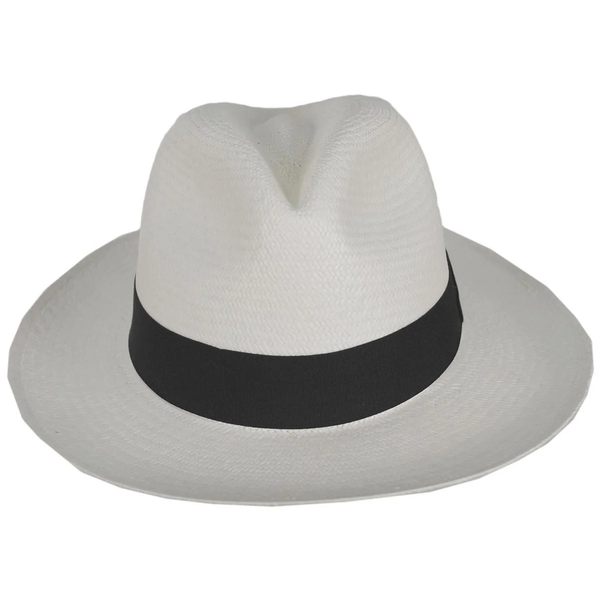 Panama Straw Grade 10 Clasico Center Pinch Fedora Hat - Image 6