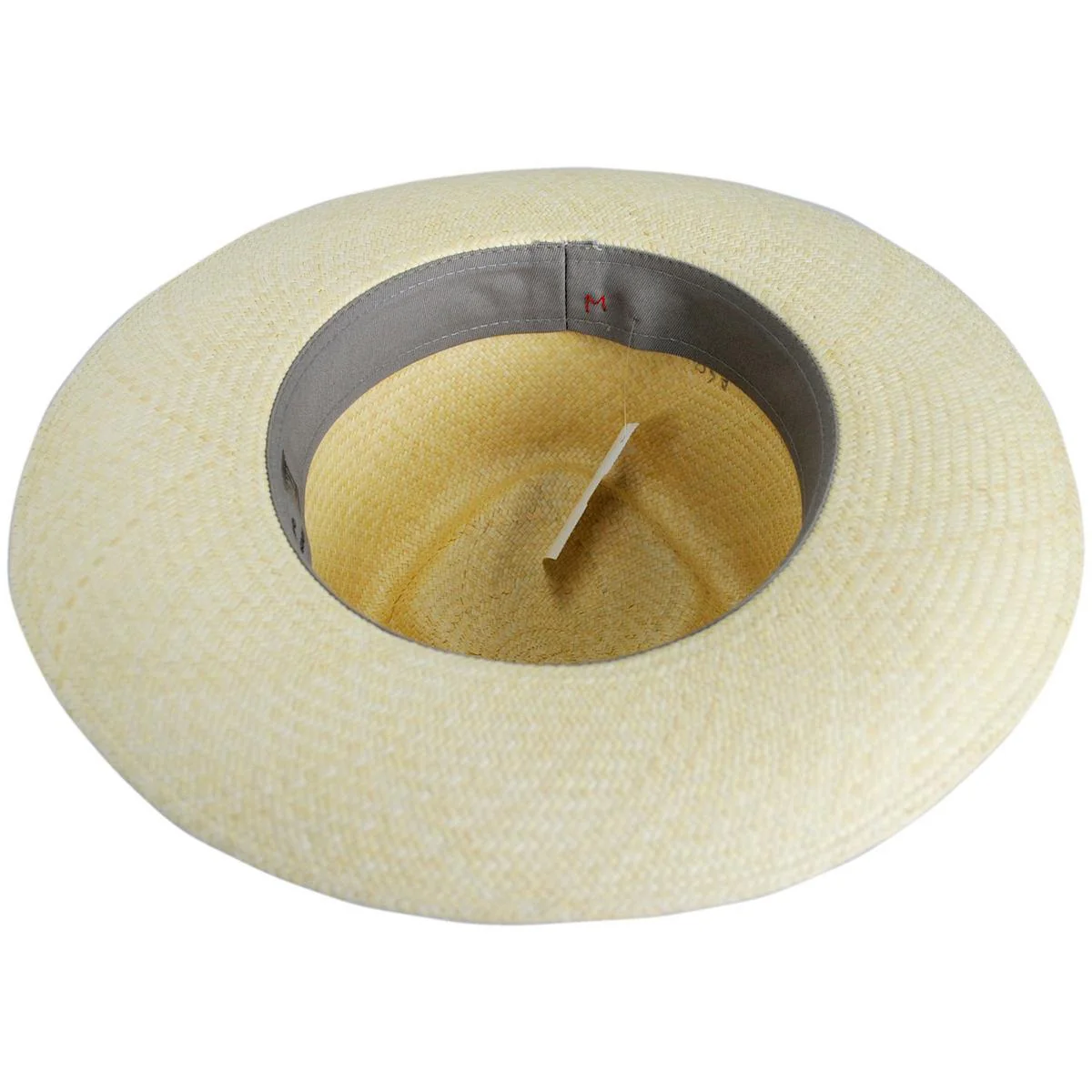 Panama Straw Grade 10 Diamond Crown Fedora Hat - Image 4