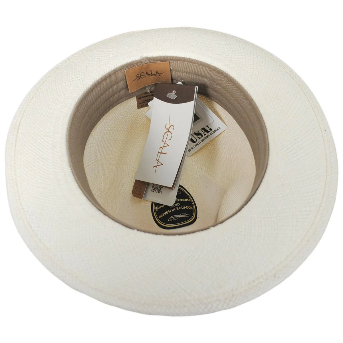 Panama Straw Snap Brim Fedora Hat - Image 4