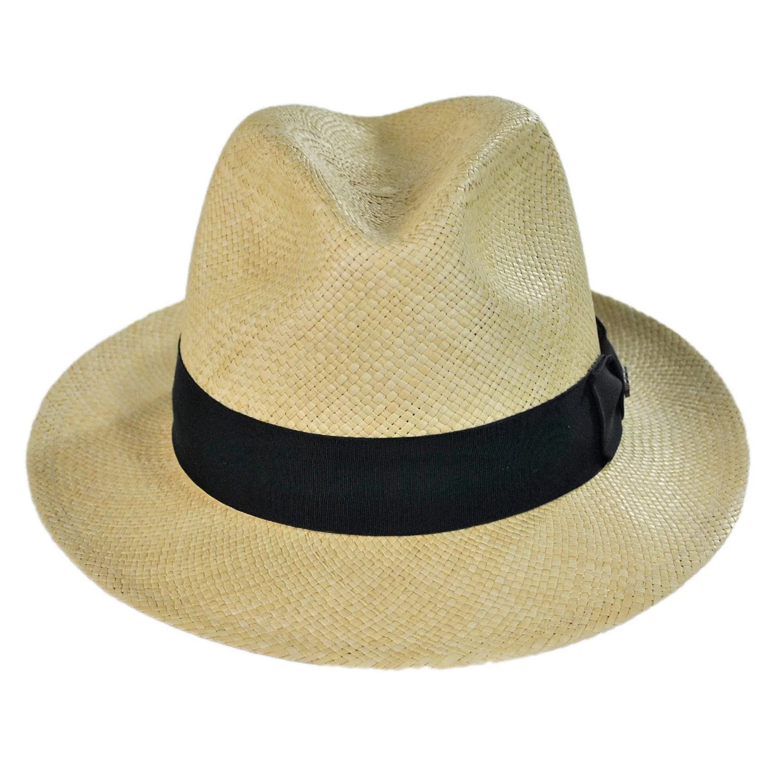 Panama Straw Snap Brim Fedora Hat - Image 6