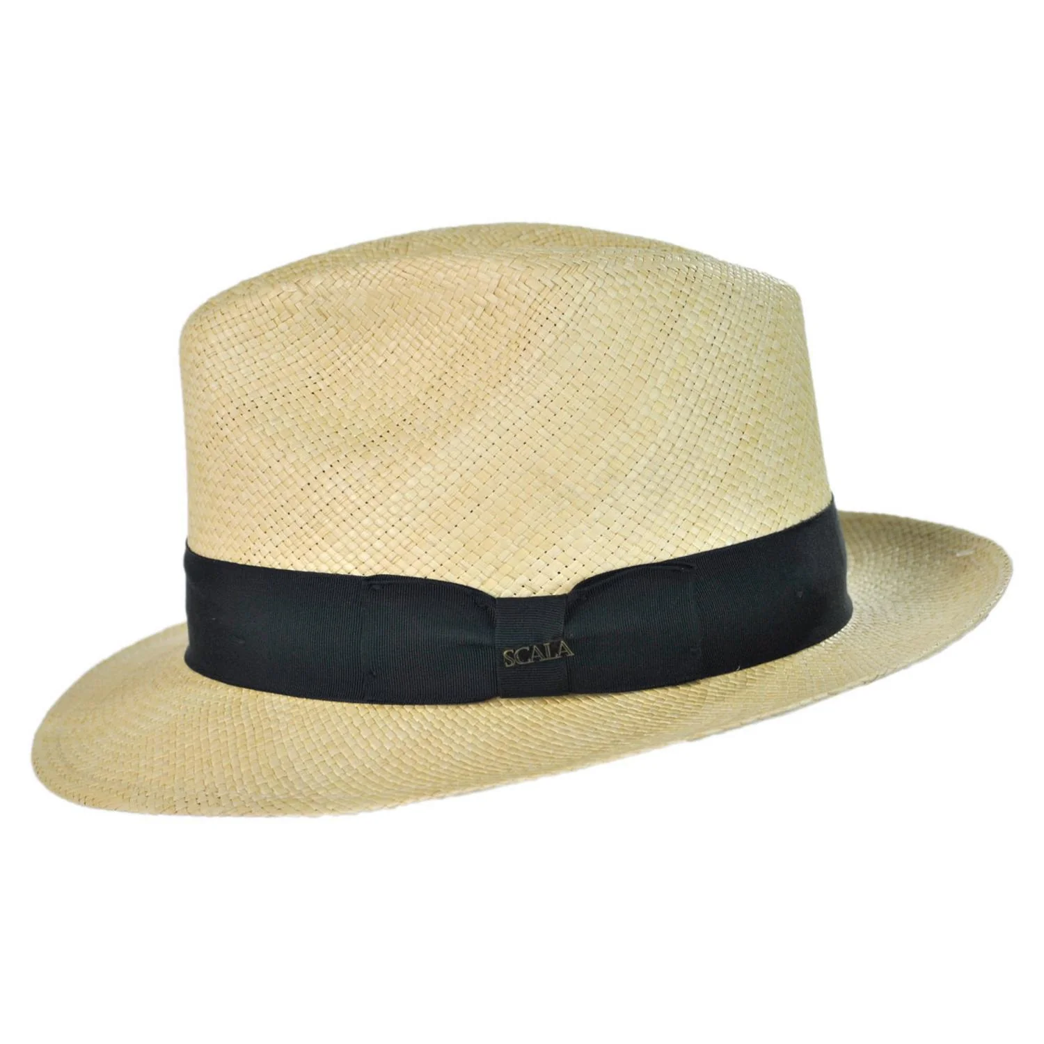 Panama Straw Snap Brim Fedora Hat - Image 7