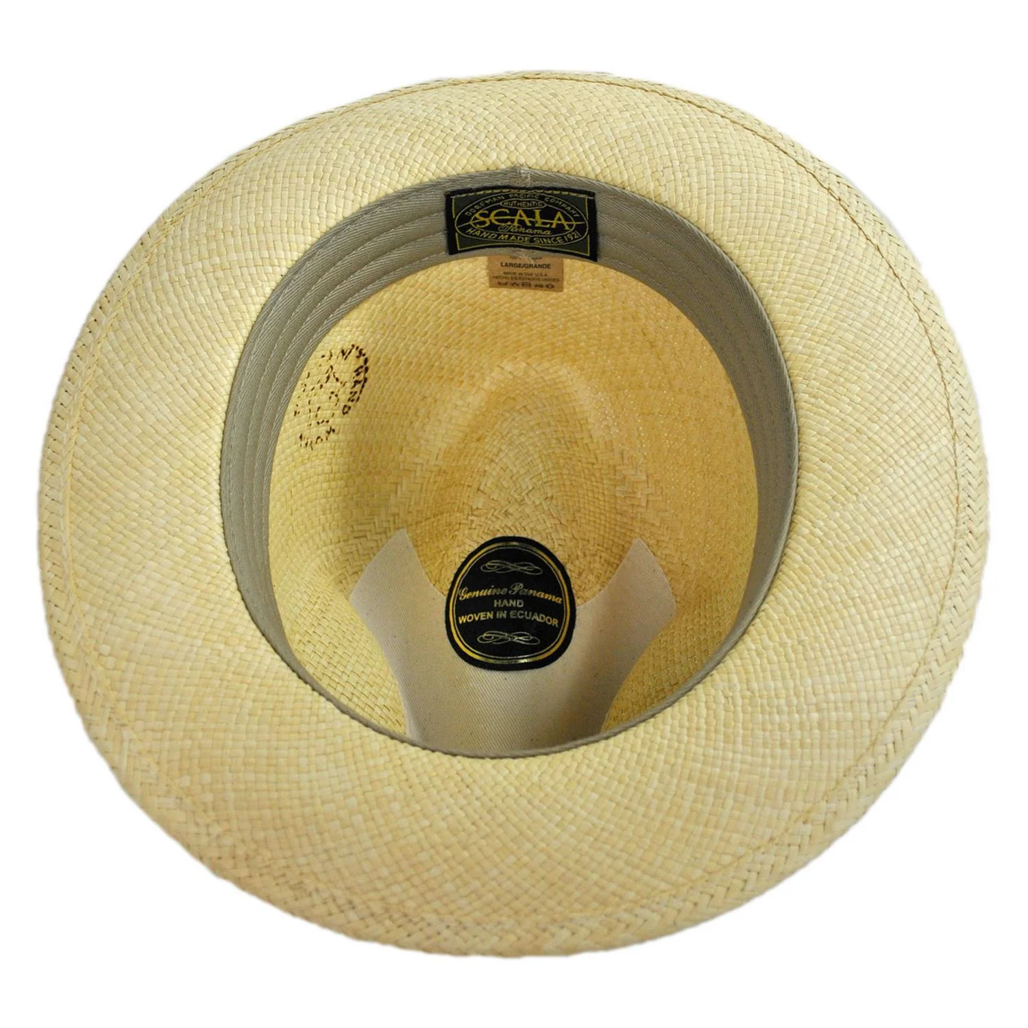 Panama Straw Snap Brim Fedora Hat - Image 8