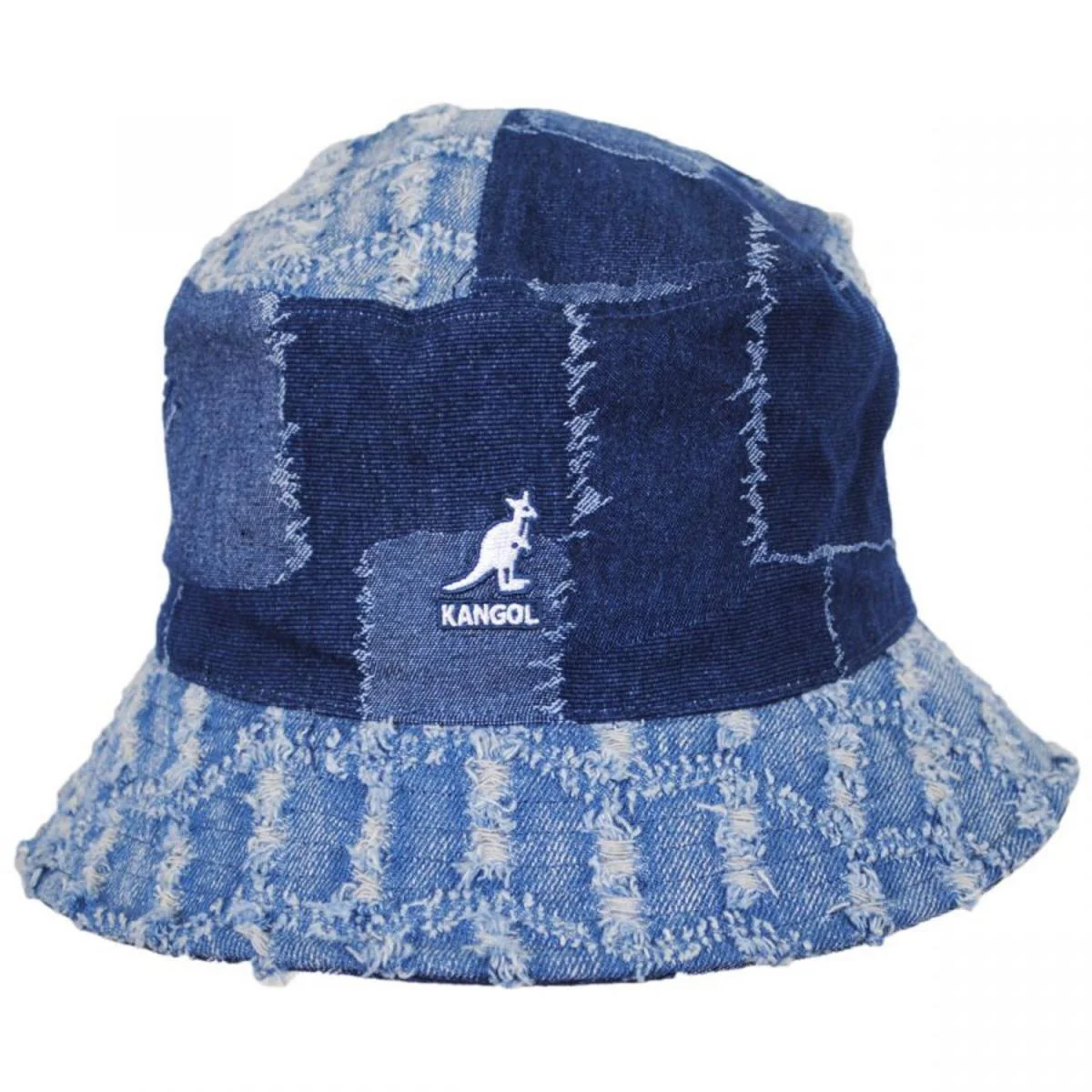 Patchwork Mashup Denim Cotton Bucket Hat - Image 2