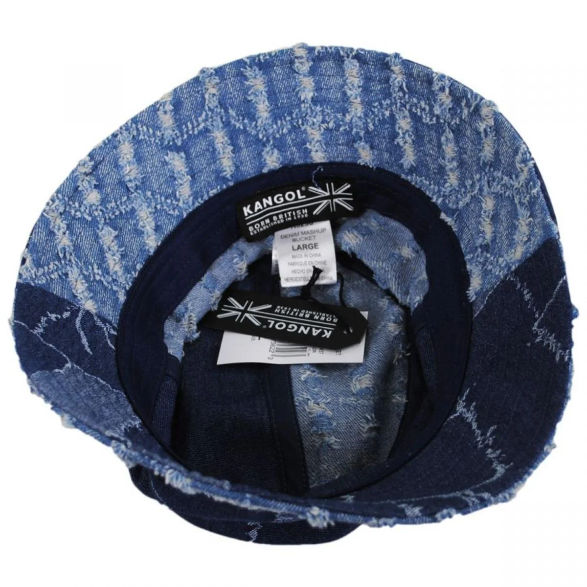Patchwork Mashup Denim Cotton Bucket Hat - Image 4