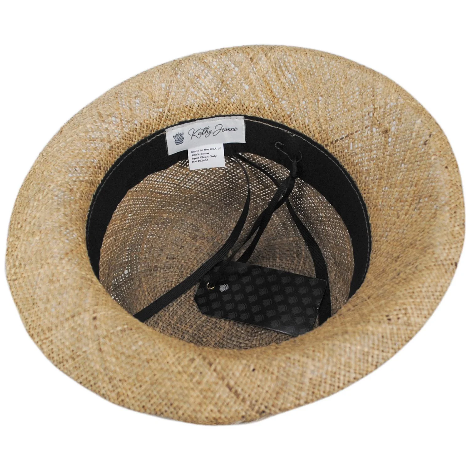 Peacock Feather Seagrass Topper Hat - Image 4