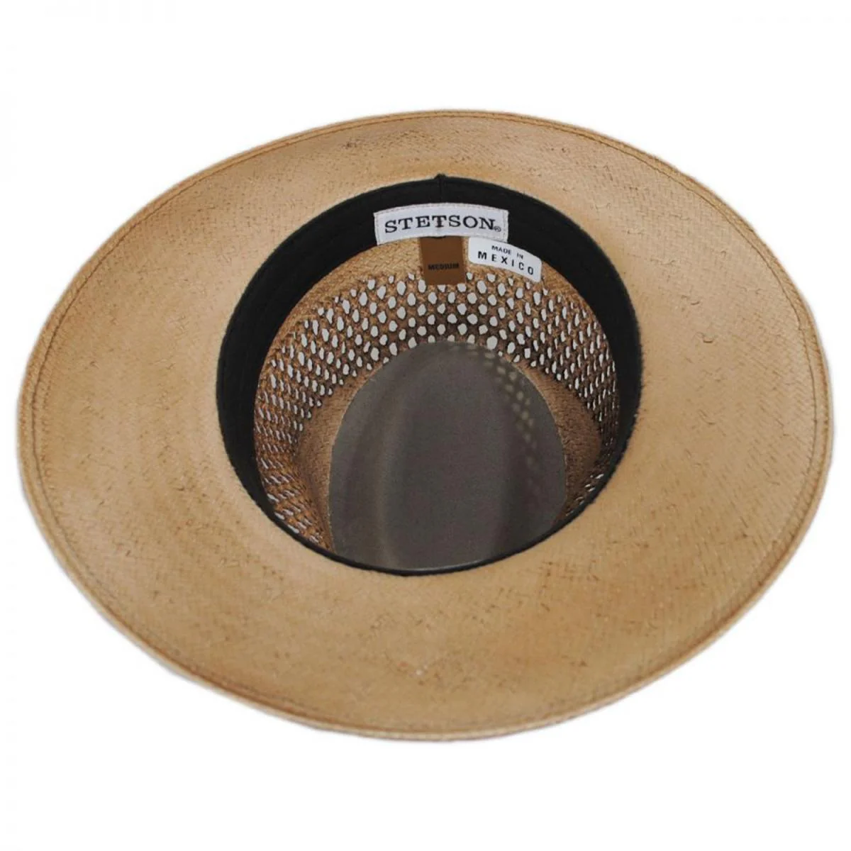Peak View Shantung Straw Safari Fedora Hat - Image 4