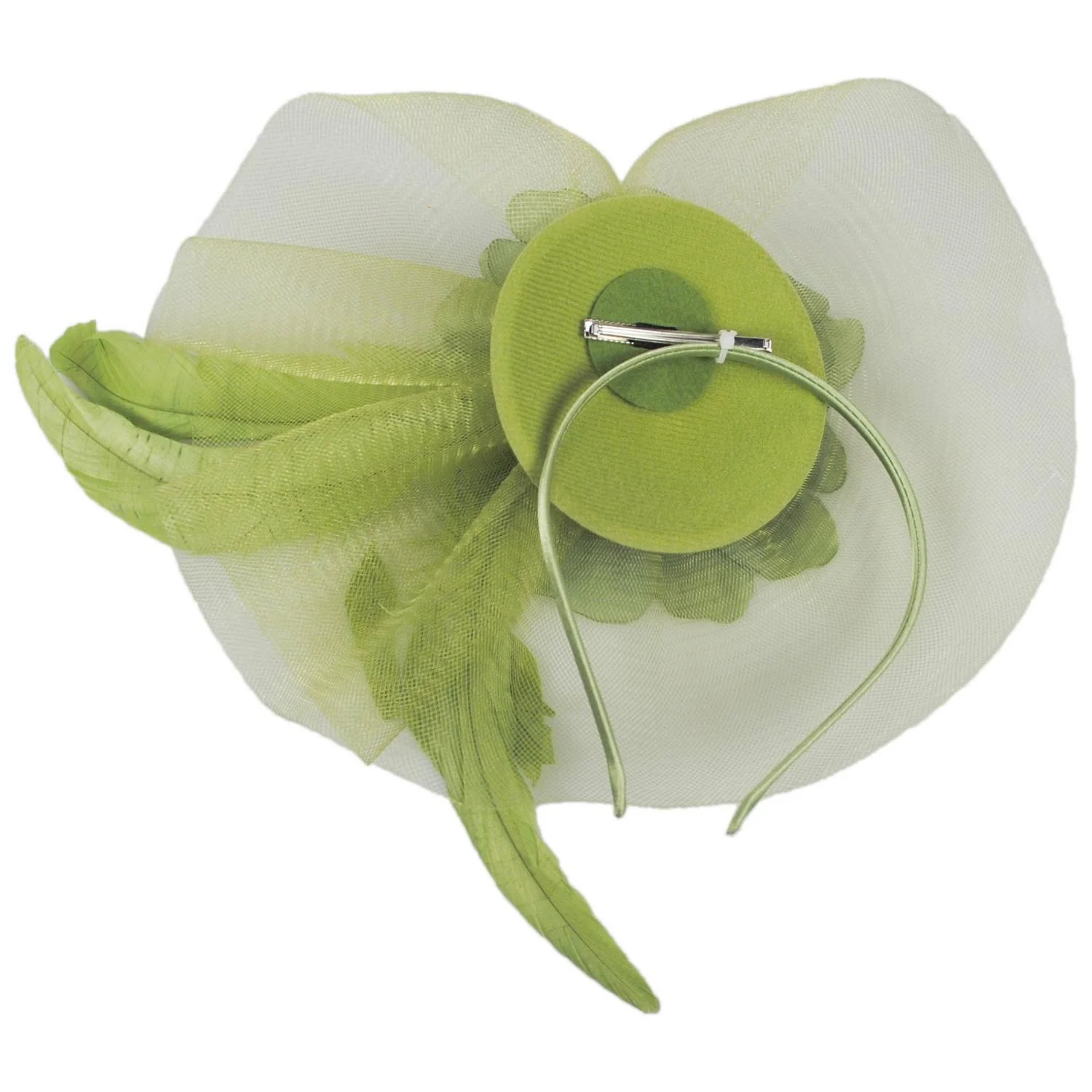 Peony and Feathers Fascinator Hat - Image 12