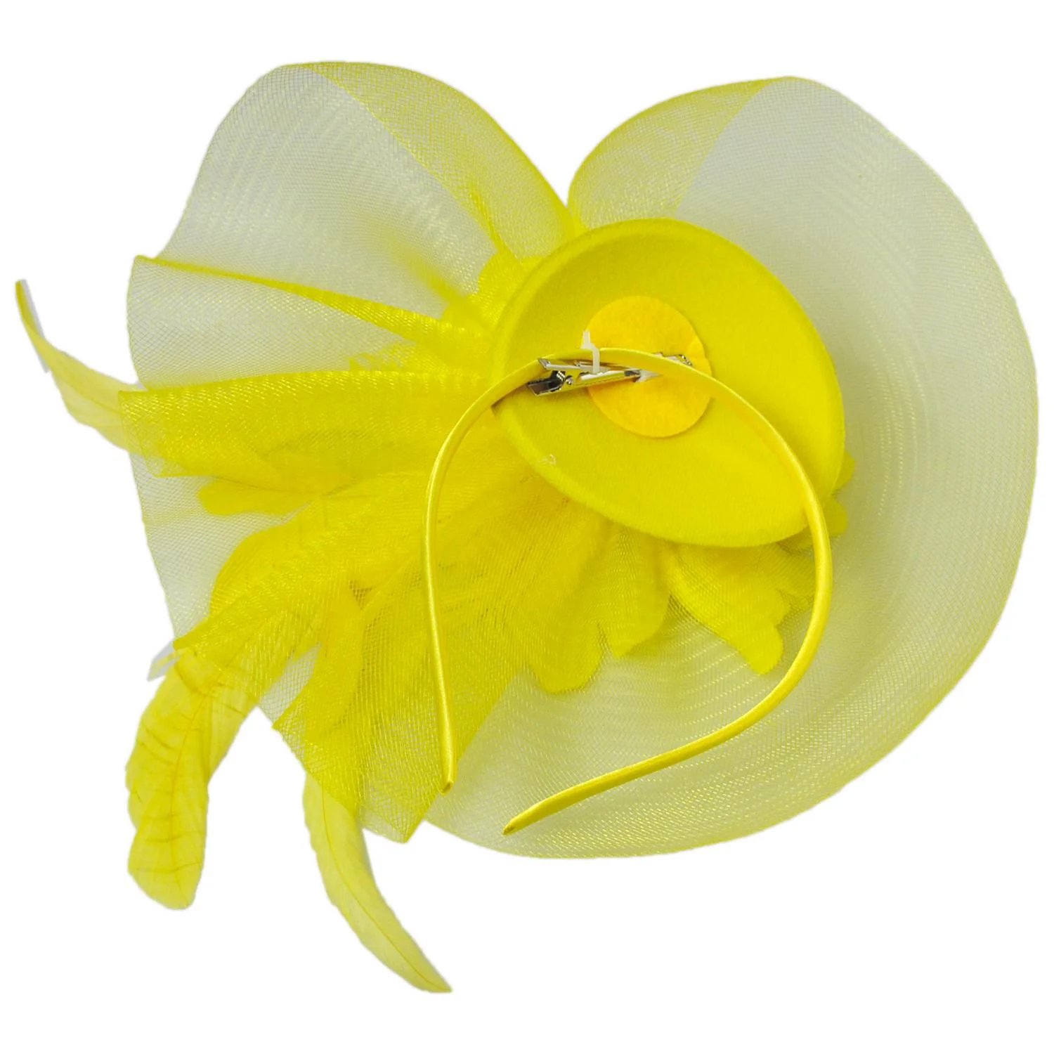Peony and Feathers Fascinator Hat - Image 16