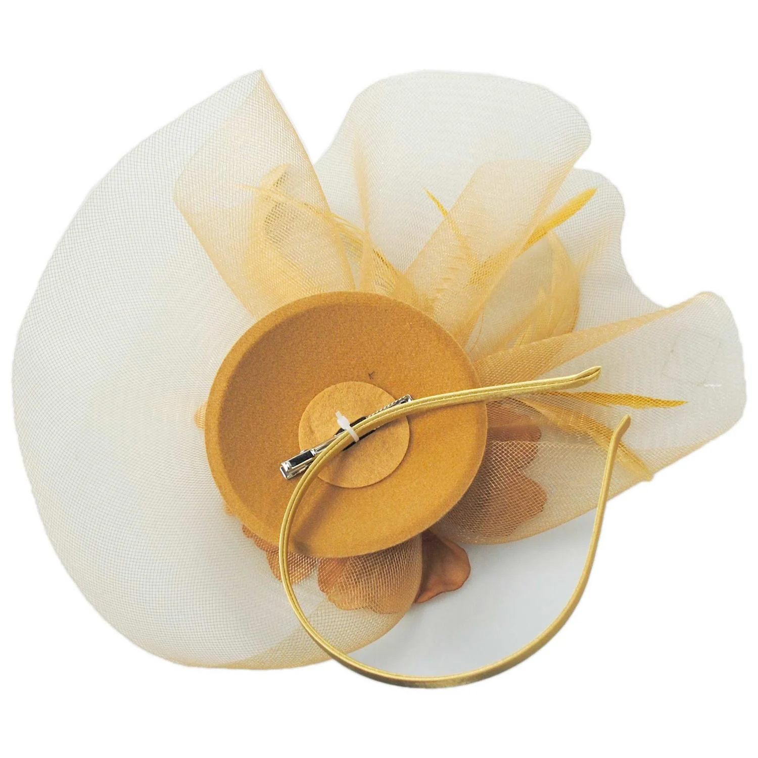 Peony and Feathers Fascinator Hat - Image 20