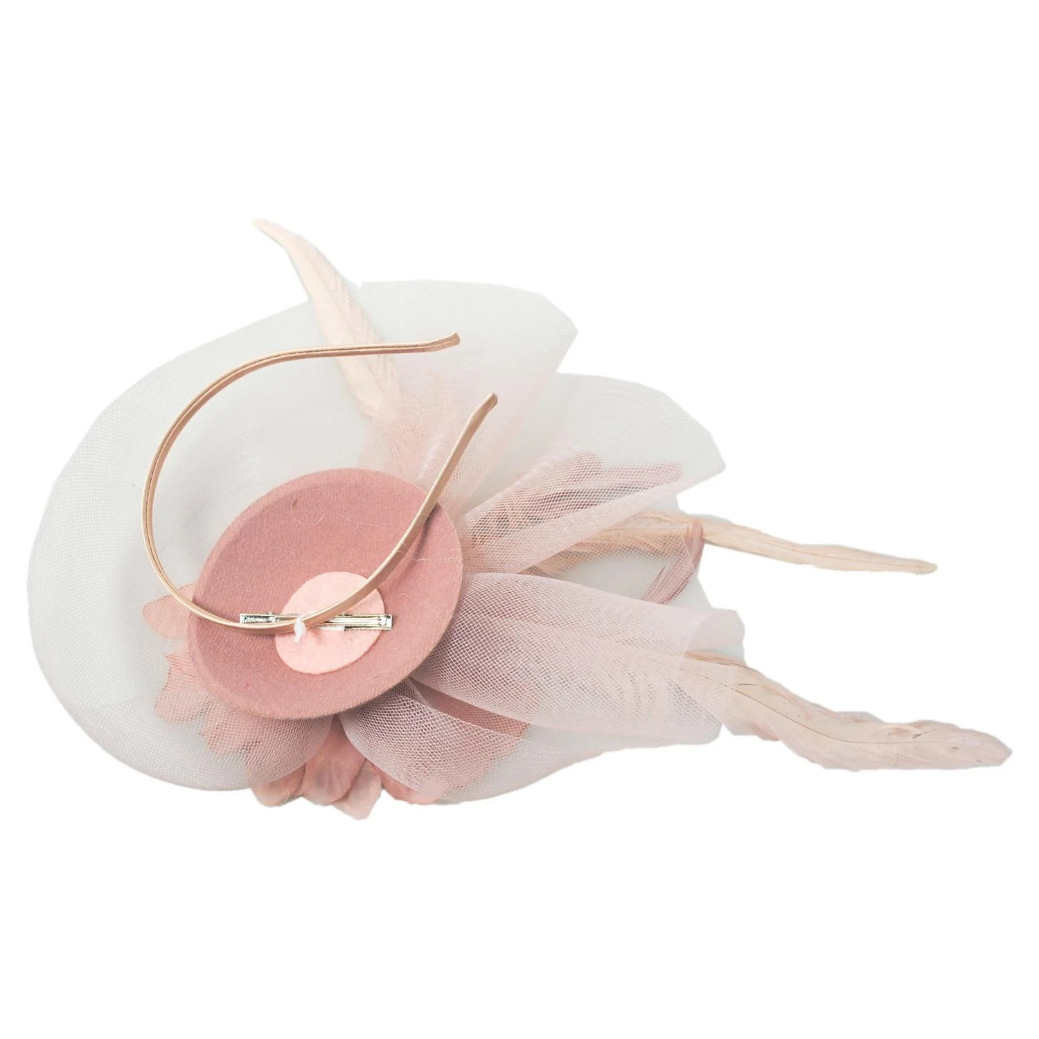 Peony and Feathers Fascinator Hat - Image 24