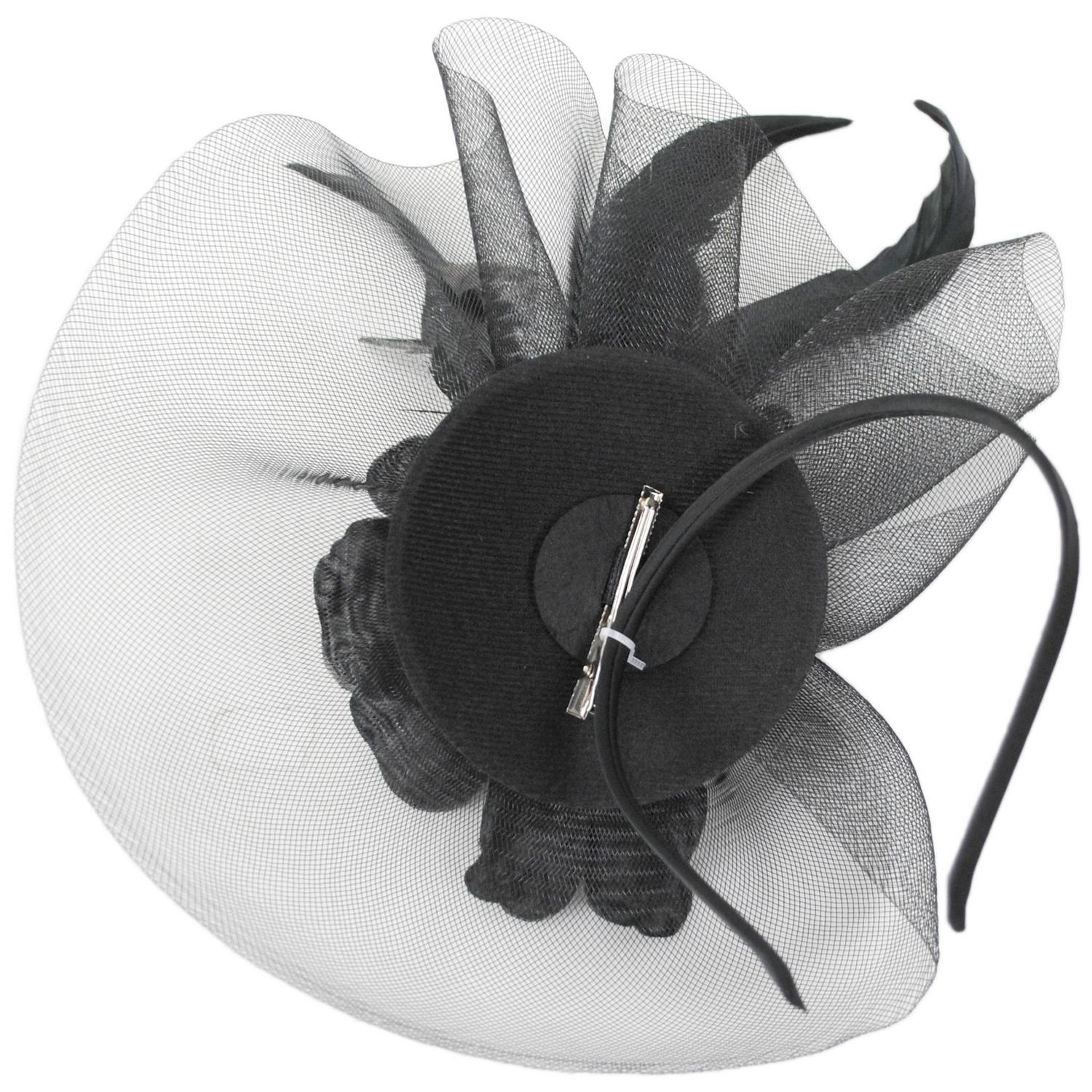 Peony and Feathers Fascinator Hat - Image 32
