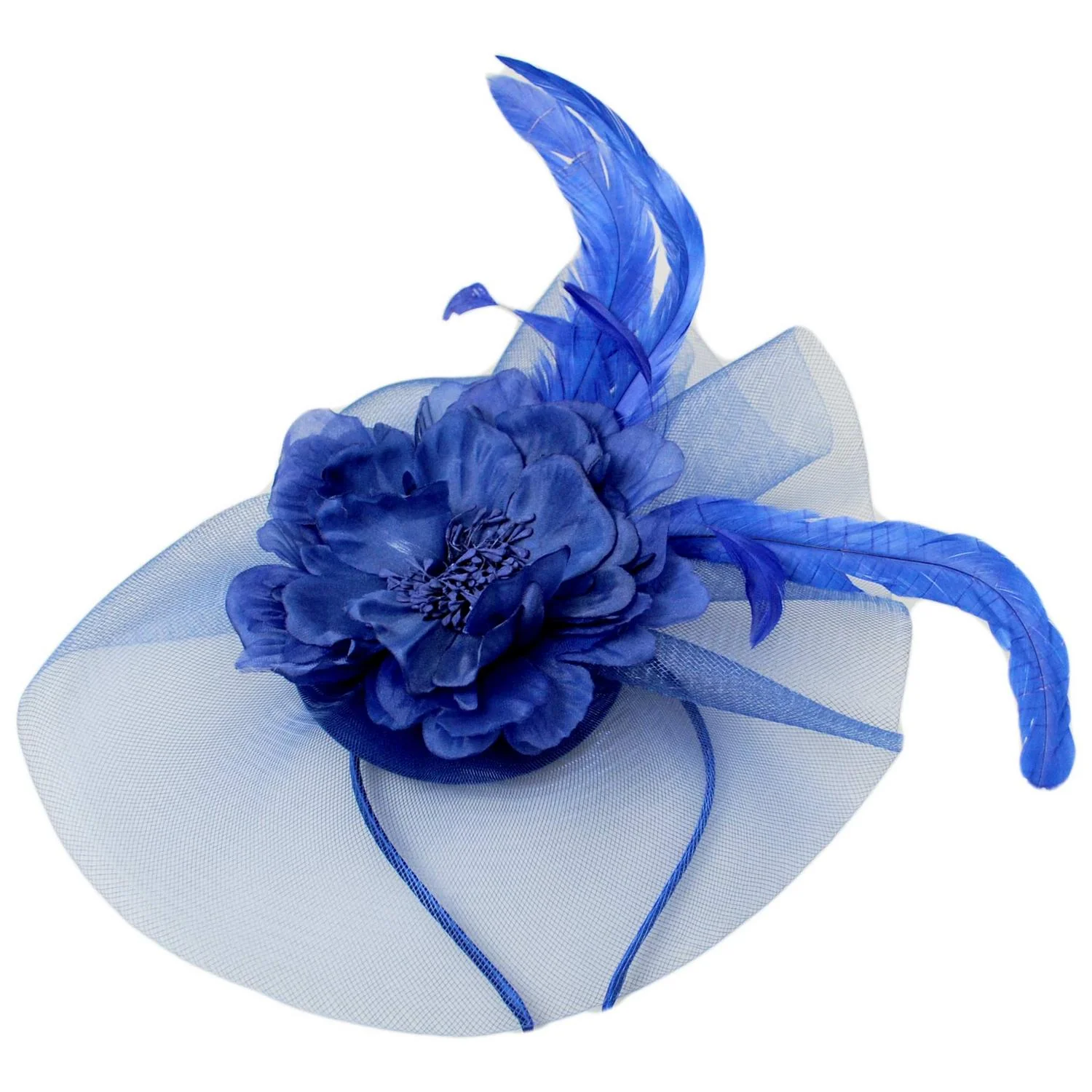 Peony and Feathers Fascinator Hat - Image 5