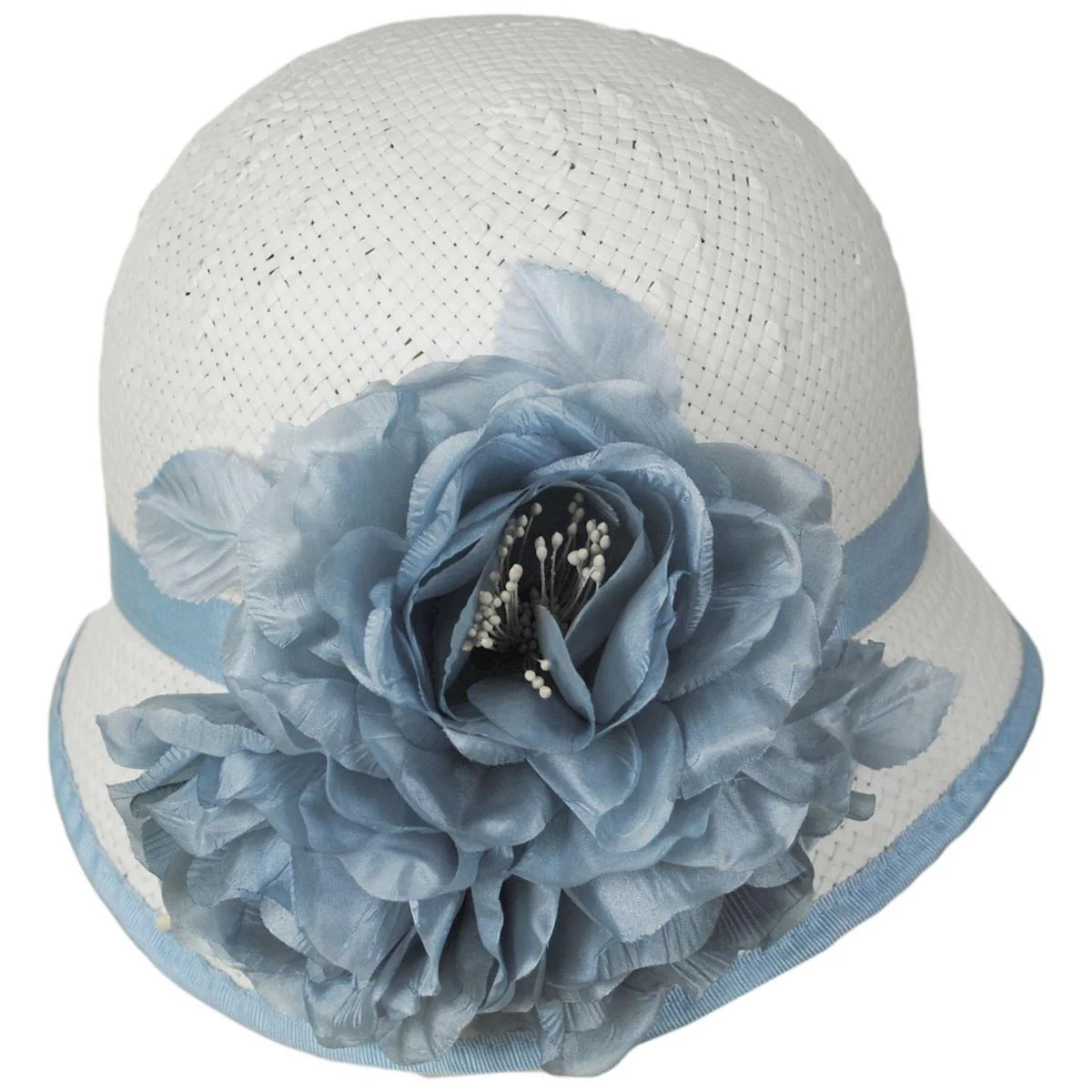 Peony Trio Toyo Straw Cloche Hat - Image 3