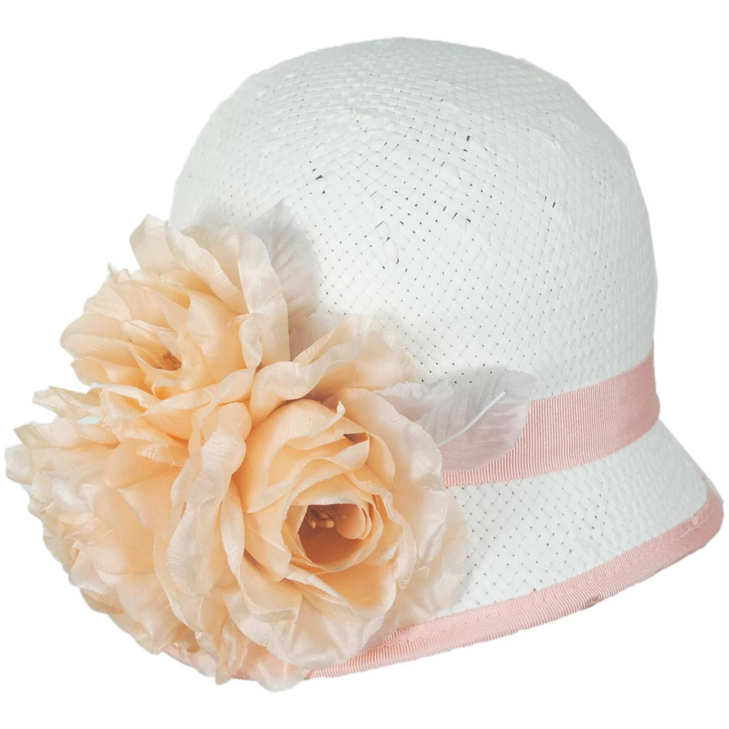 Peony Trio Toyo Straw Cloche Hat - Image 5
