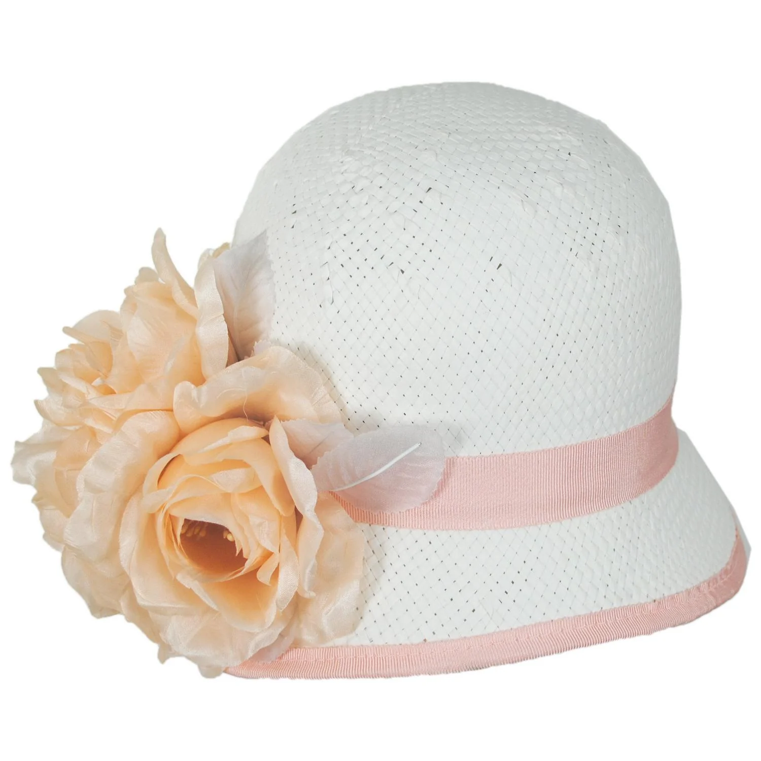 Peony Trio Toyo Straw Cloche Hat - Image 6