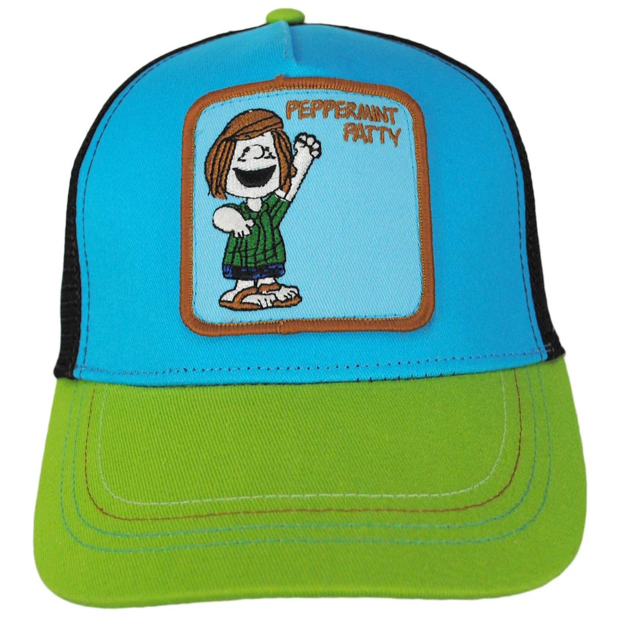 Peppermint Patty Mesh Trucker Snapback Baseball Cap - Image 3