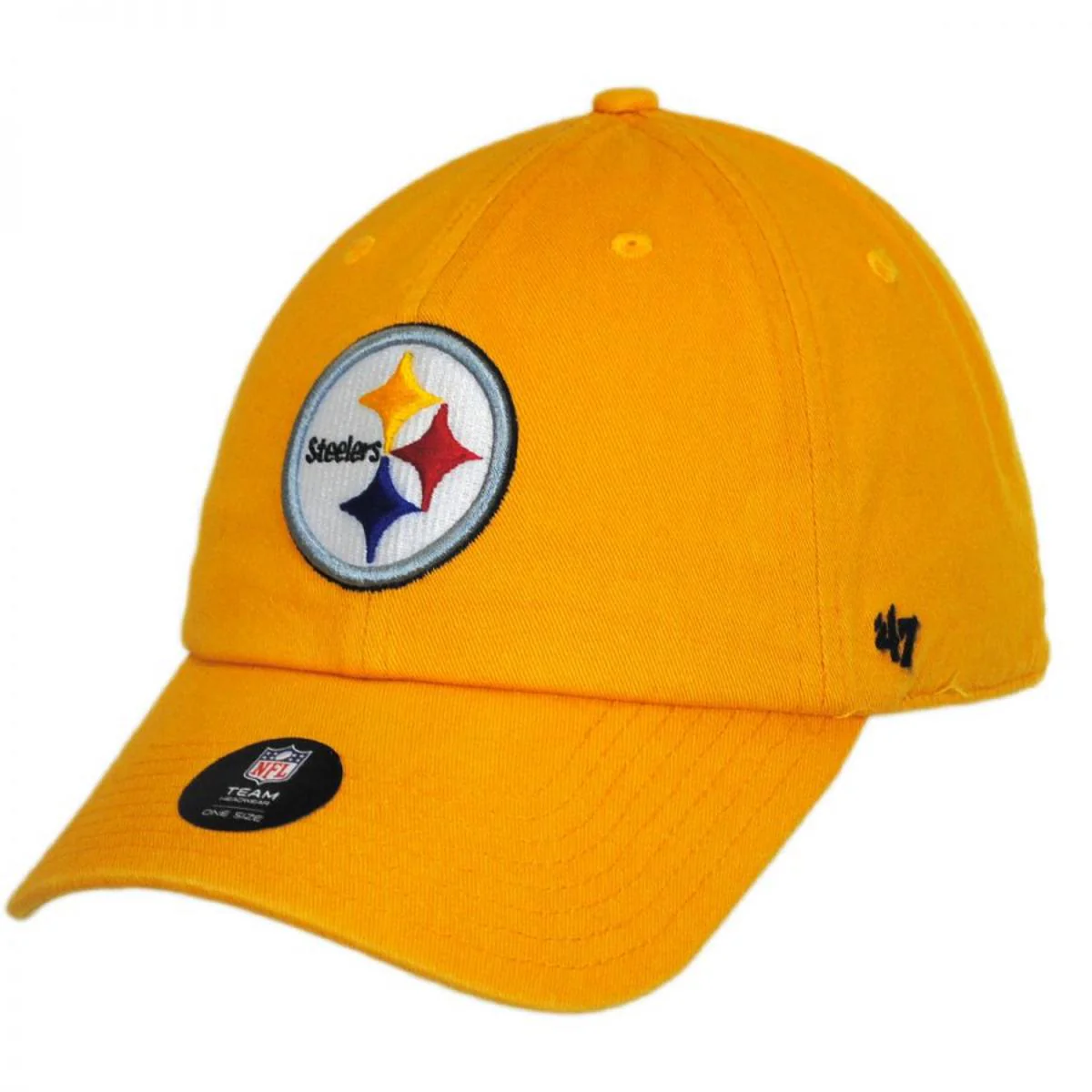 Pittsburgh Steelers NFL Clean Up Strapback Baseball Cap Dad Hat - Image 5