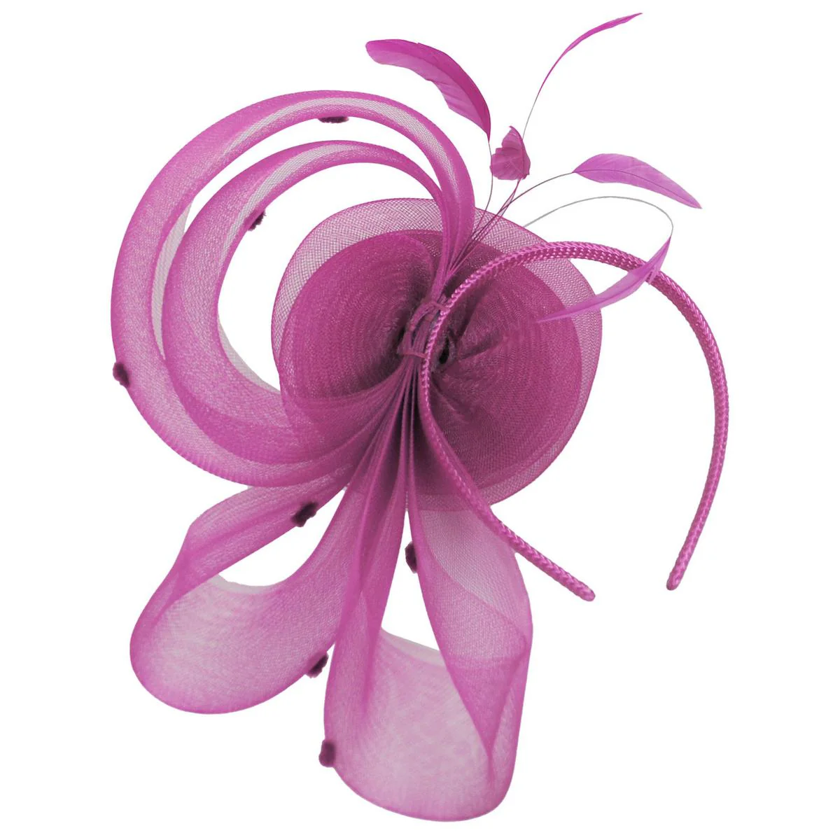 Pluma Horsehair Mesh Fascinator Hat - Image 12