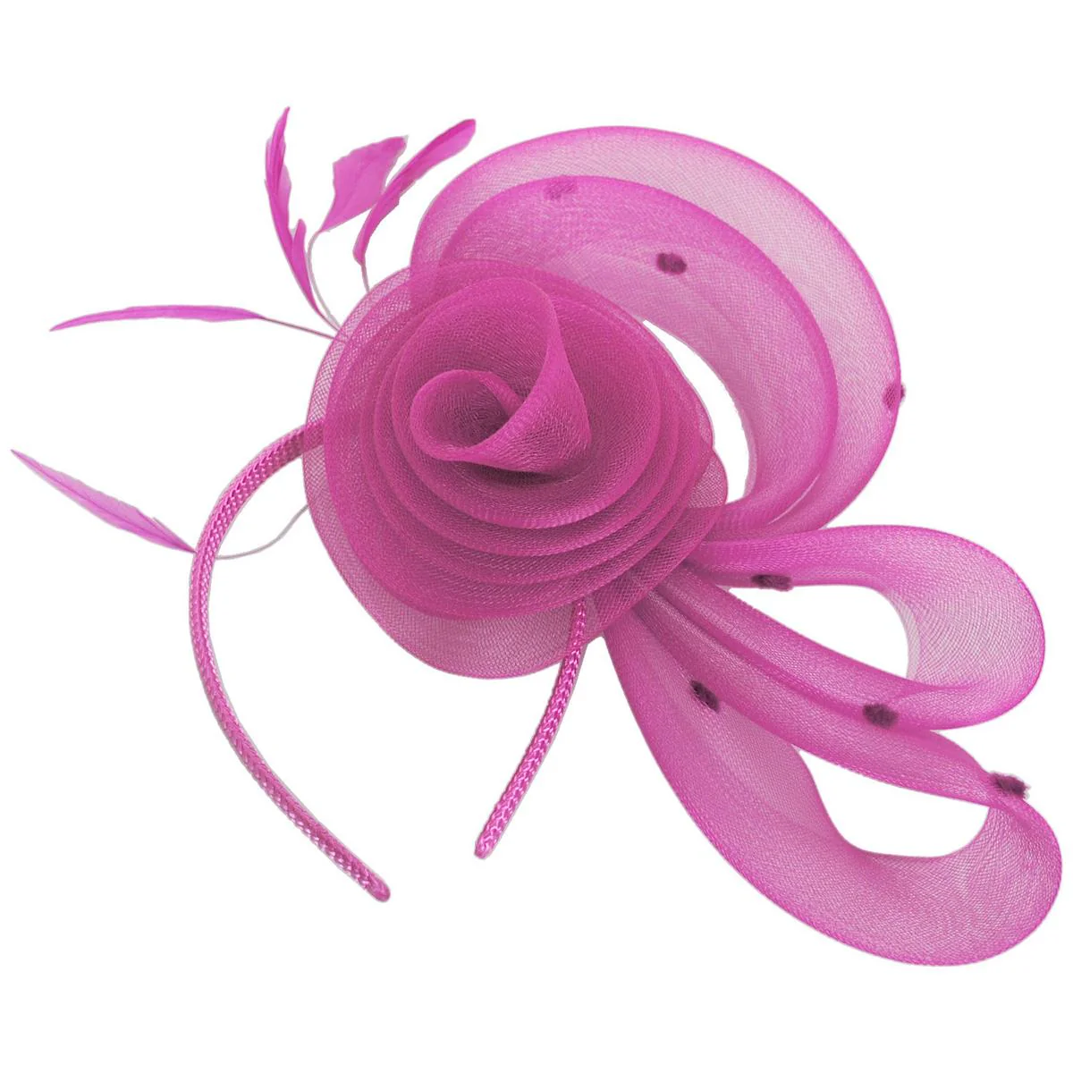Pluma Horsehair Mesh Fascinator Hat - Image 9