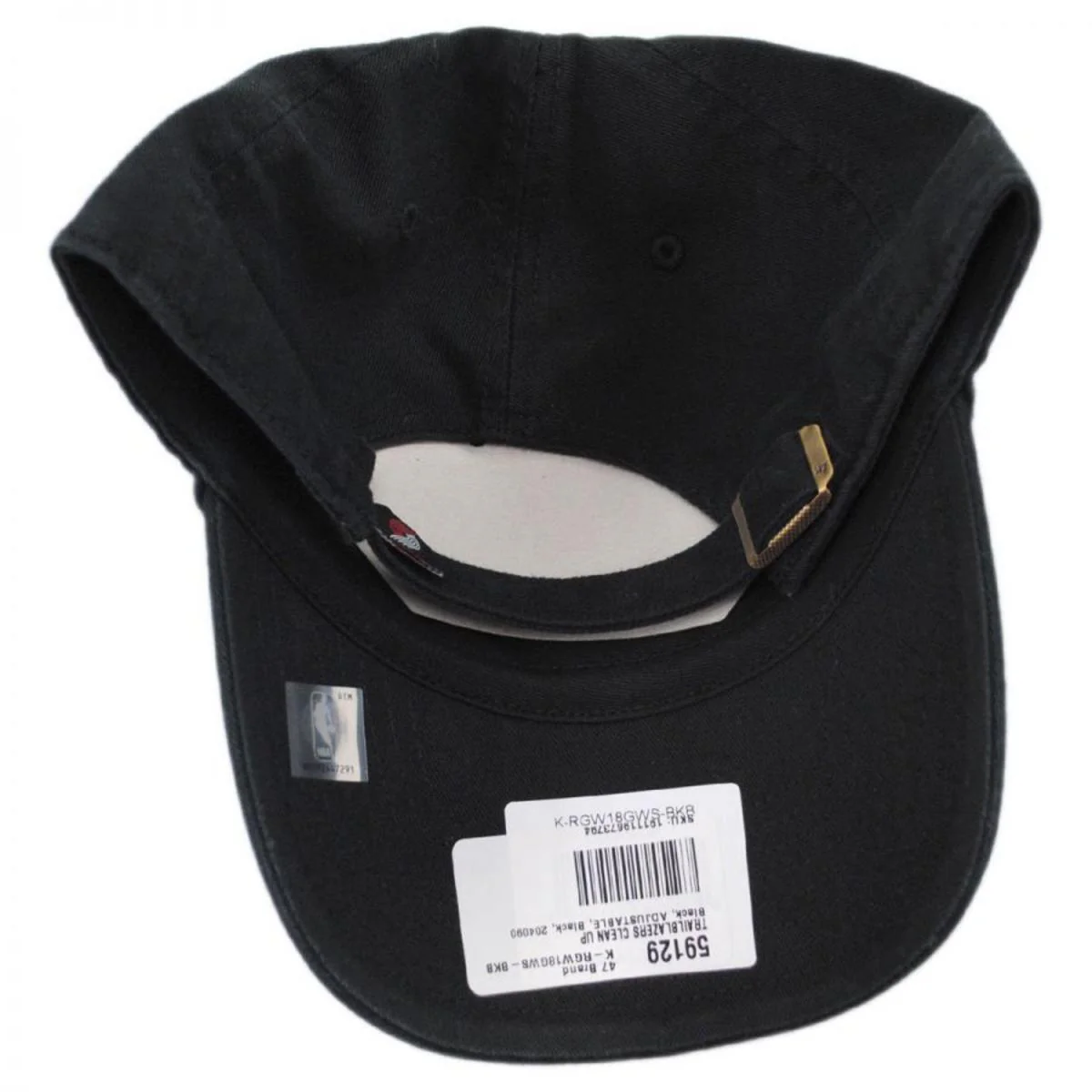 Portland Trail Blazers NBA Clean Up Strapback Baseball Cap Dad Hat - Image 4