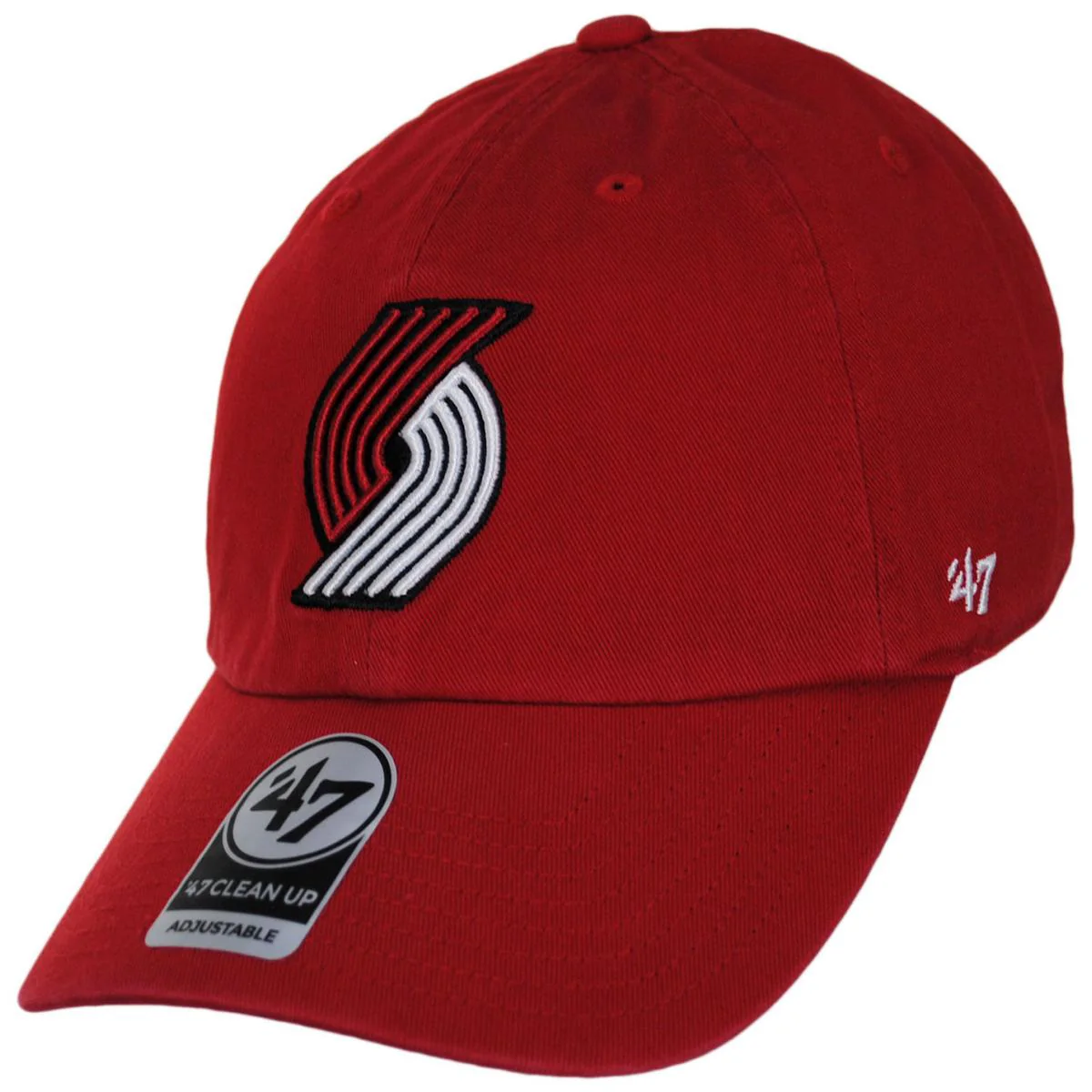 Portland Trail Blazers NBA Clean Up Strapback Baseball Cap Dad Hat - Image 5