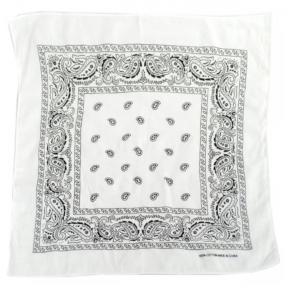 Paisley Printed Cotton Bandana - FINAL SALE - Image 2