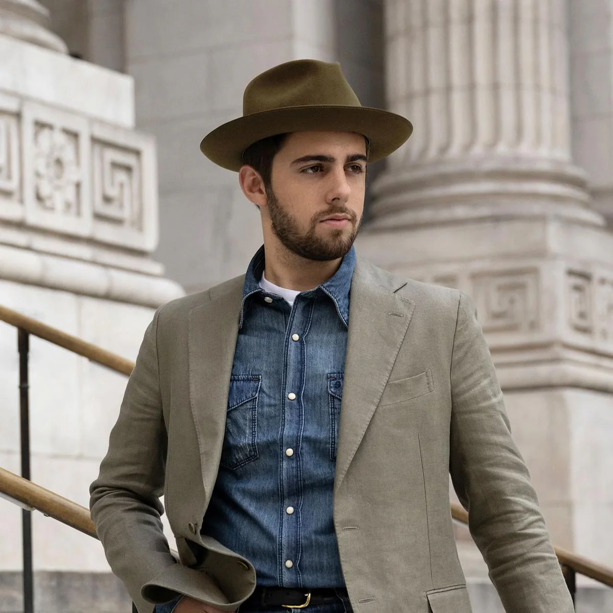 Pure Stratoliner Beaver Fur Felt Fedora Hat - Image 5