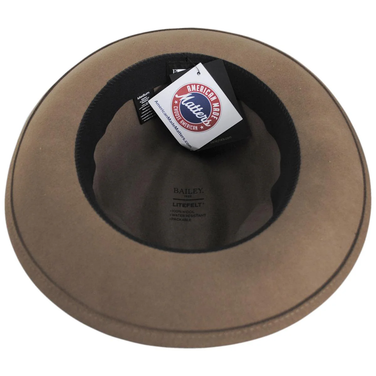 Rawn Wool LiteFelt Fedora Hat - Image 4