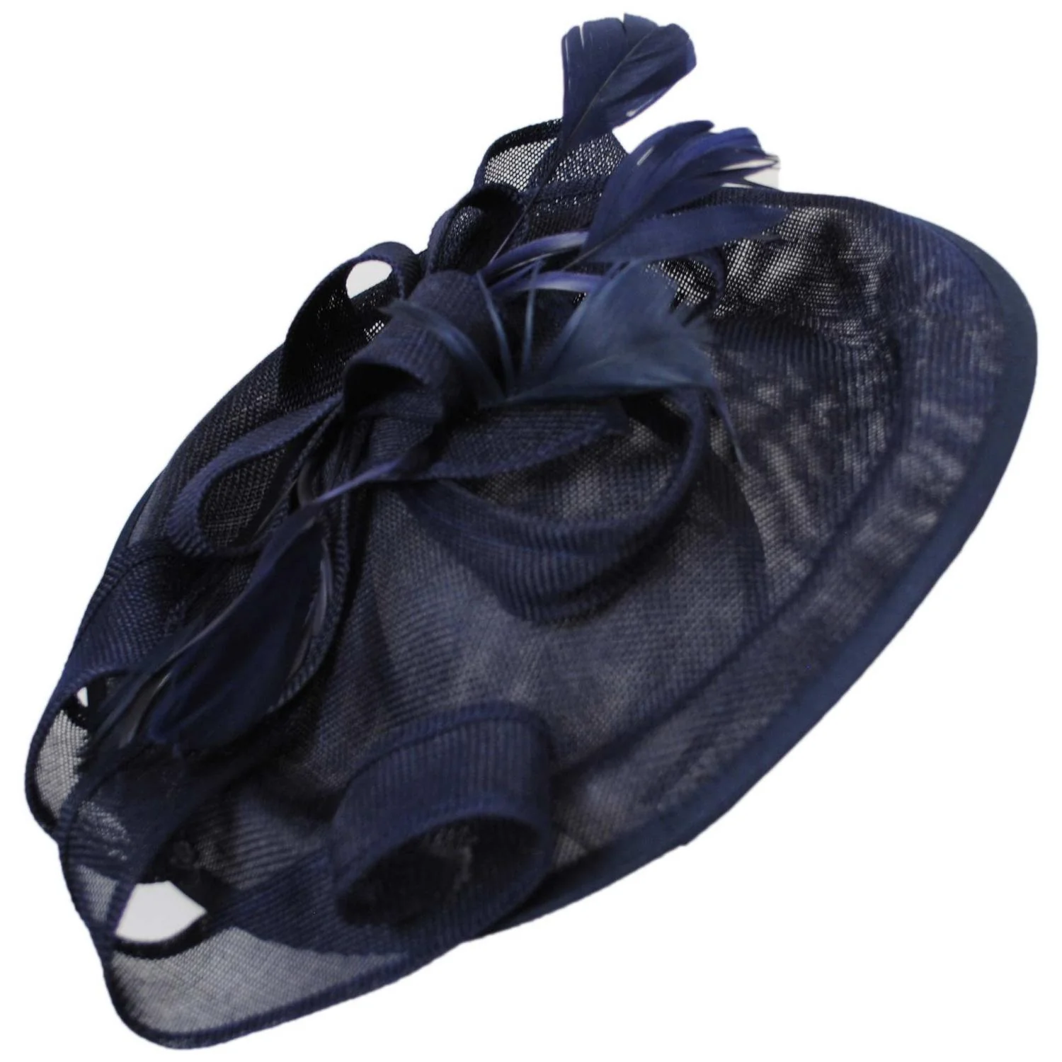 Ribbon & Flax Linen Fabric Fascinator Hat - Image 15