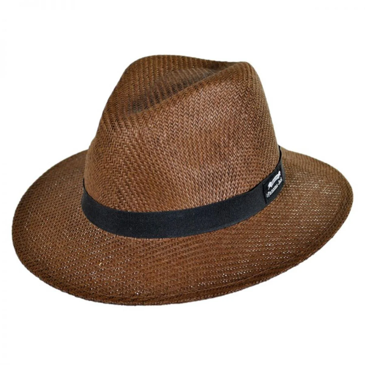 Ribbon Toyo Straw Safari Fedora Hat - Image 5