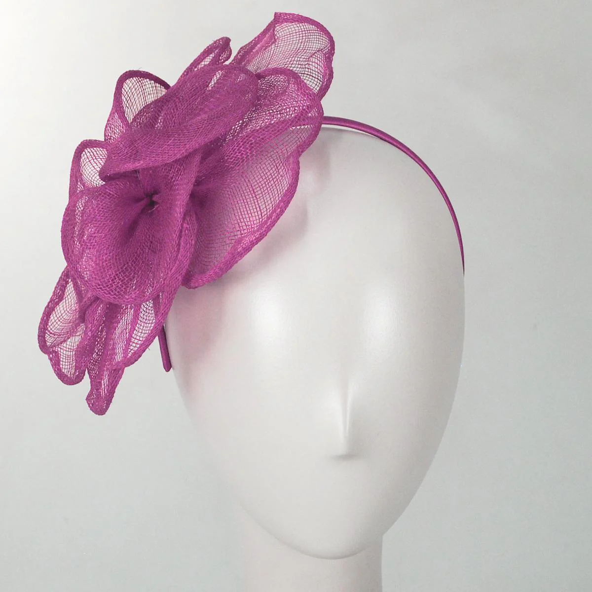 Rosa Sinamay Straw Fascinator Hat - Image 10