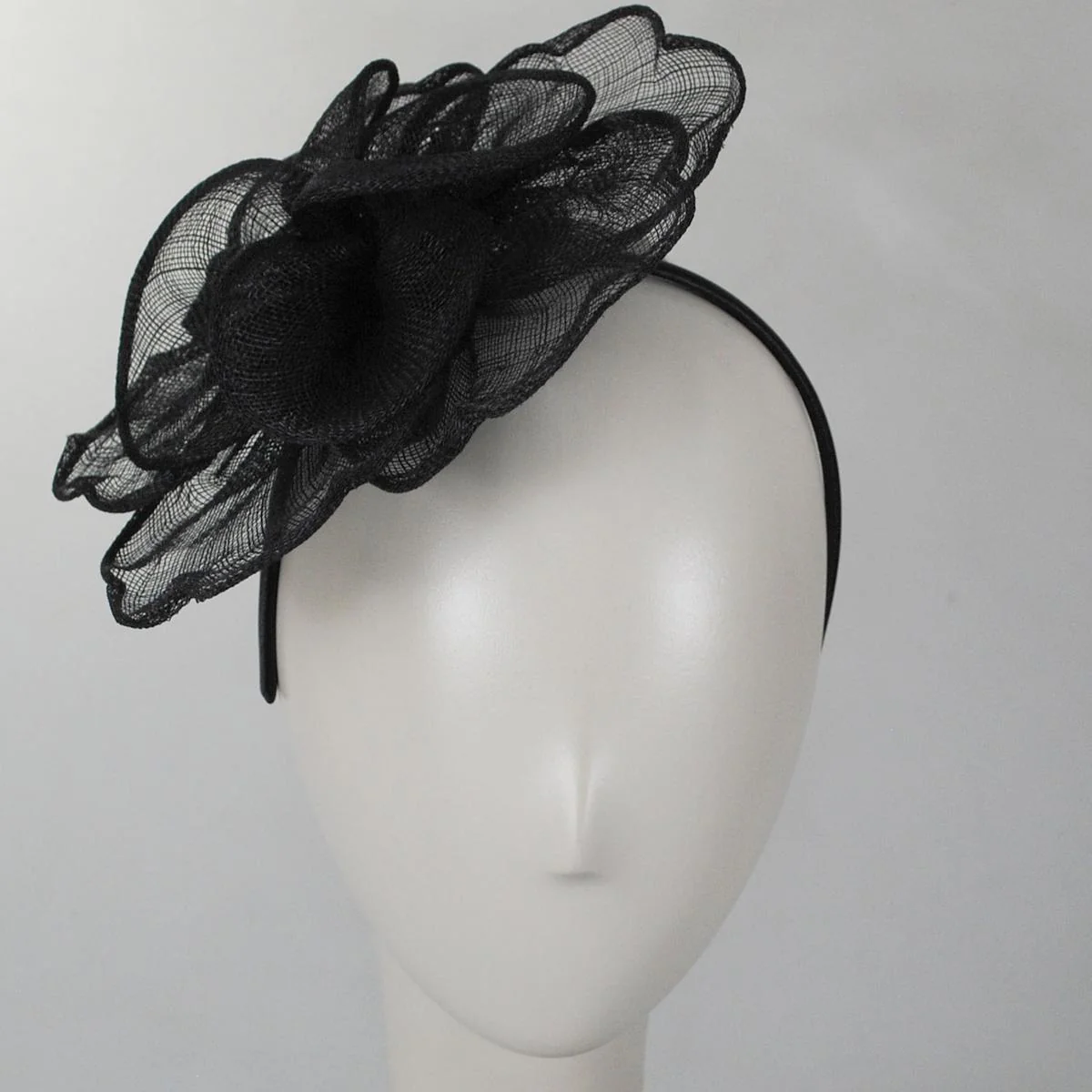 Rosa Sinamay Straw Fascinator Hat - Image 2