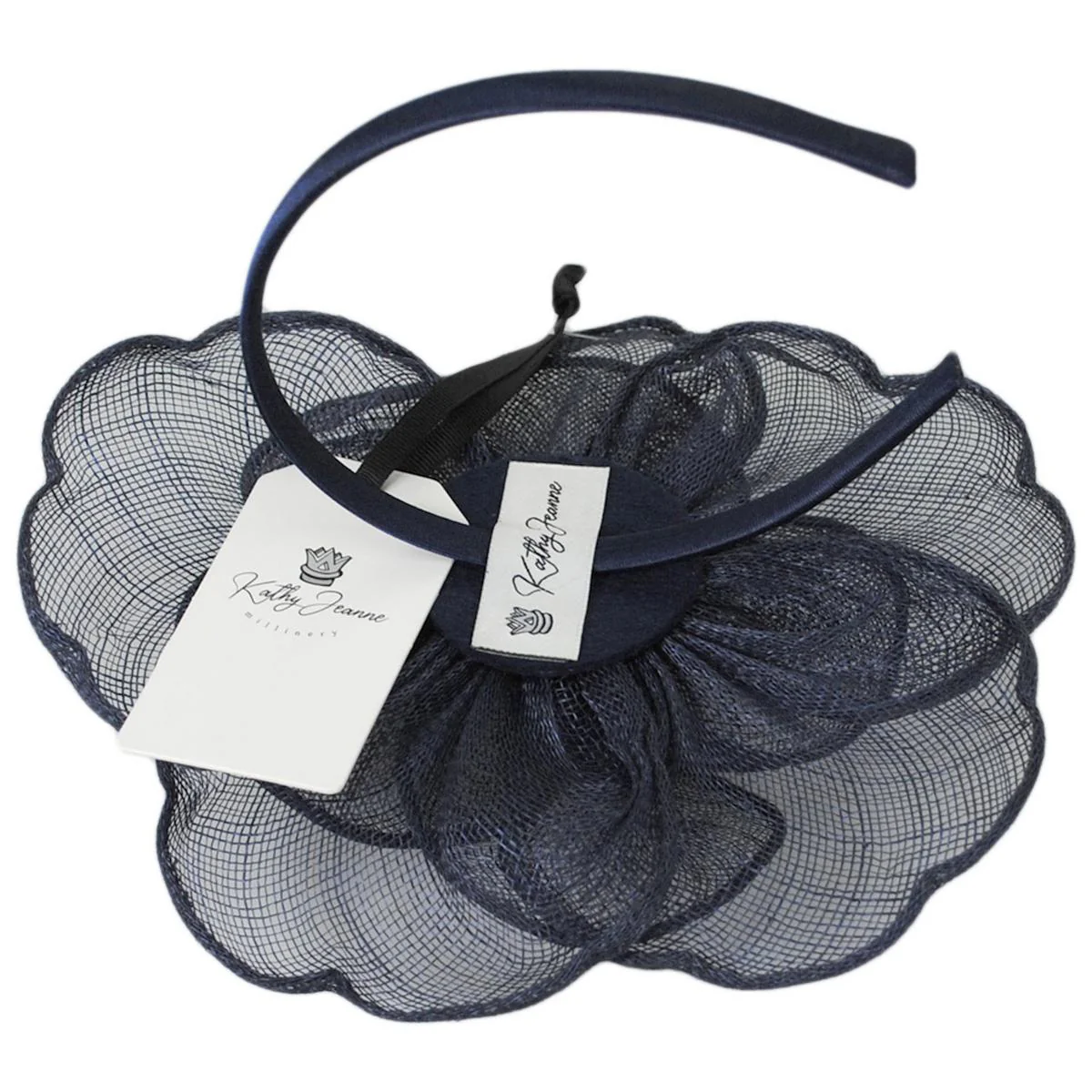 Rosa Sinamay Straw Fascinator Hat - Image 20