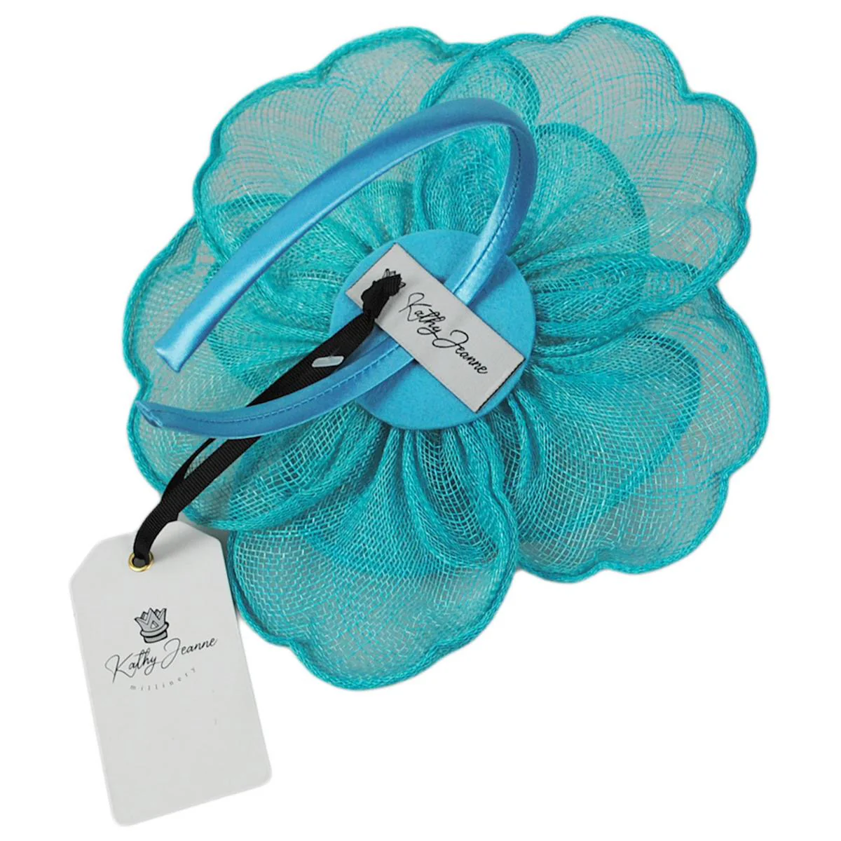 Rosa Sinamay Straw Fascinator Hat - Image 24