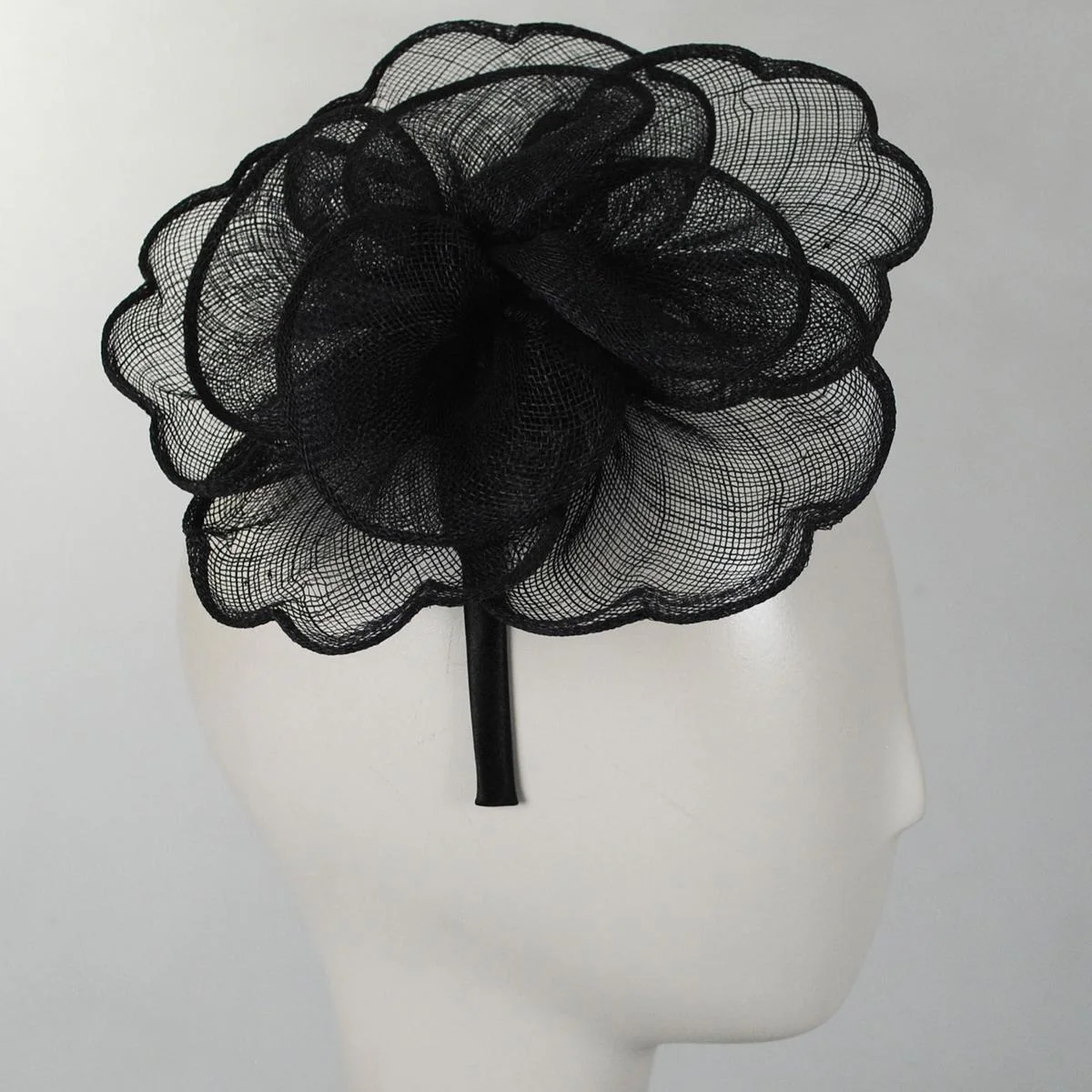 Rosa Sinamay Straw Fascinator Hat - Image 3